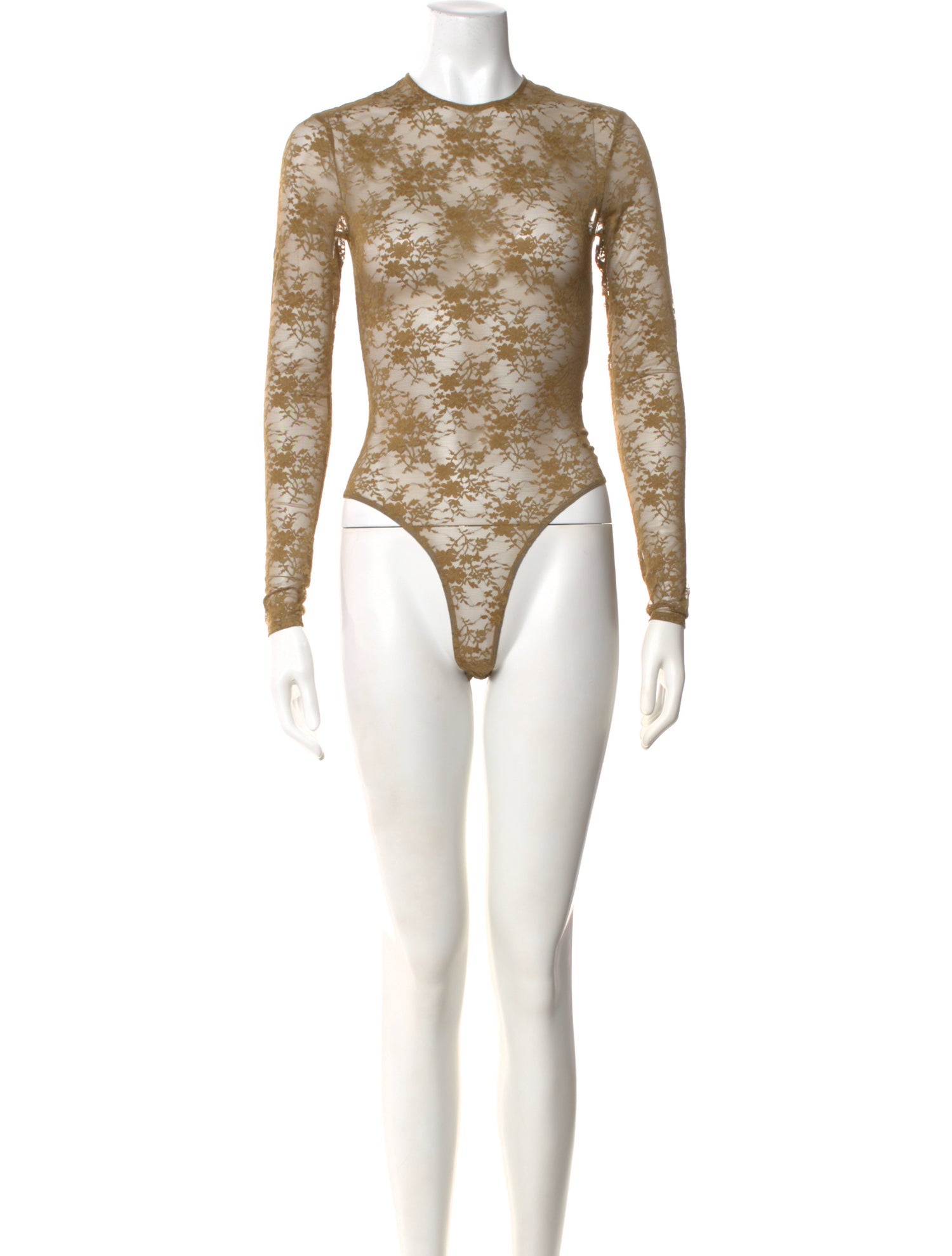 Alex Perry Lace Pattern Crew Neck Bodysuit w/ Tags