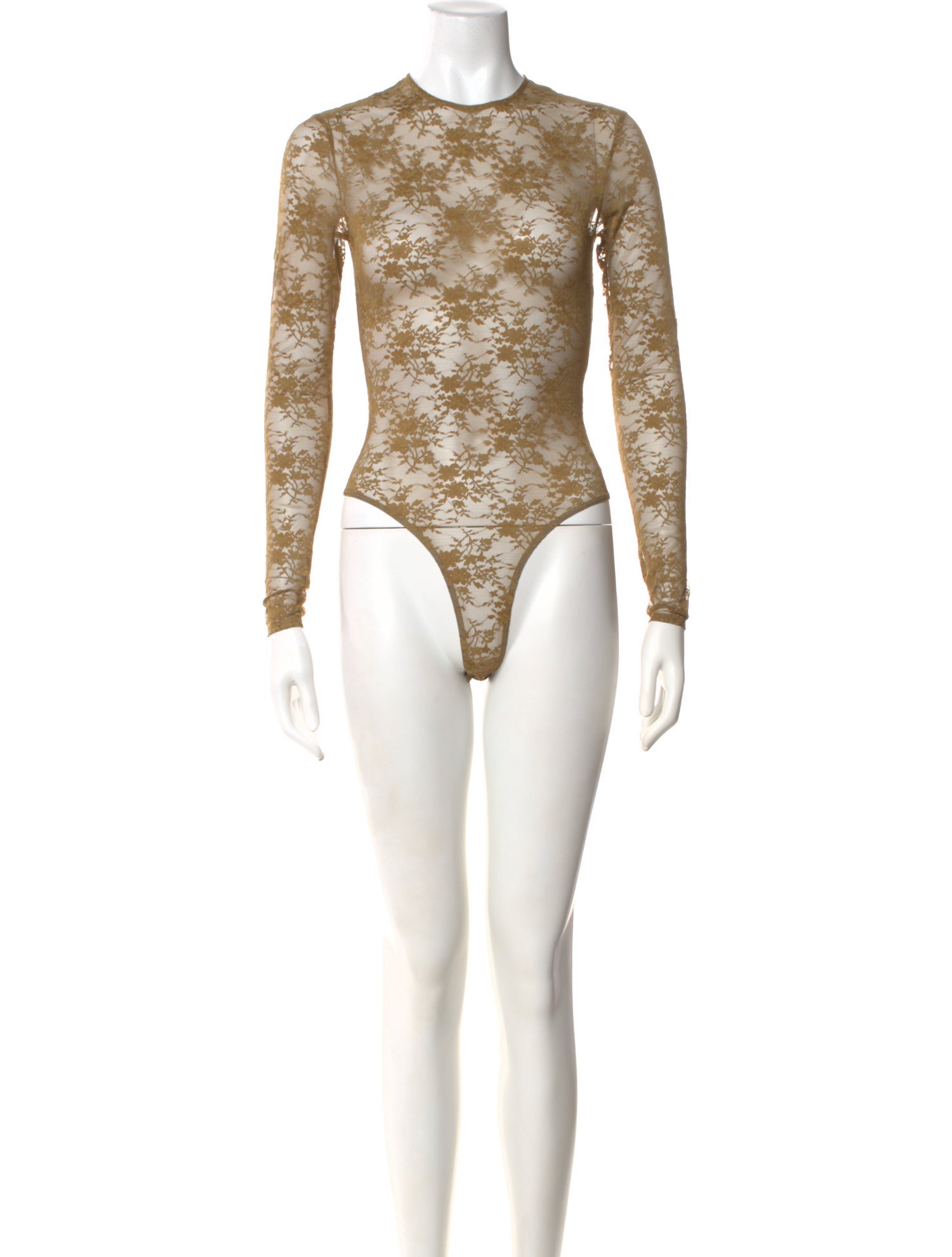 Alex Perry Lace Pattern Crew Neck Bodysuit w/ Tags