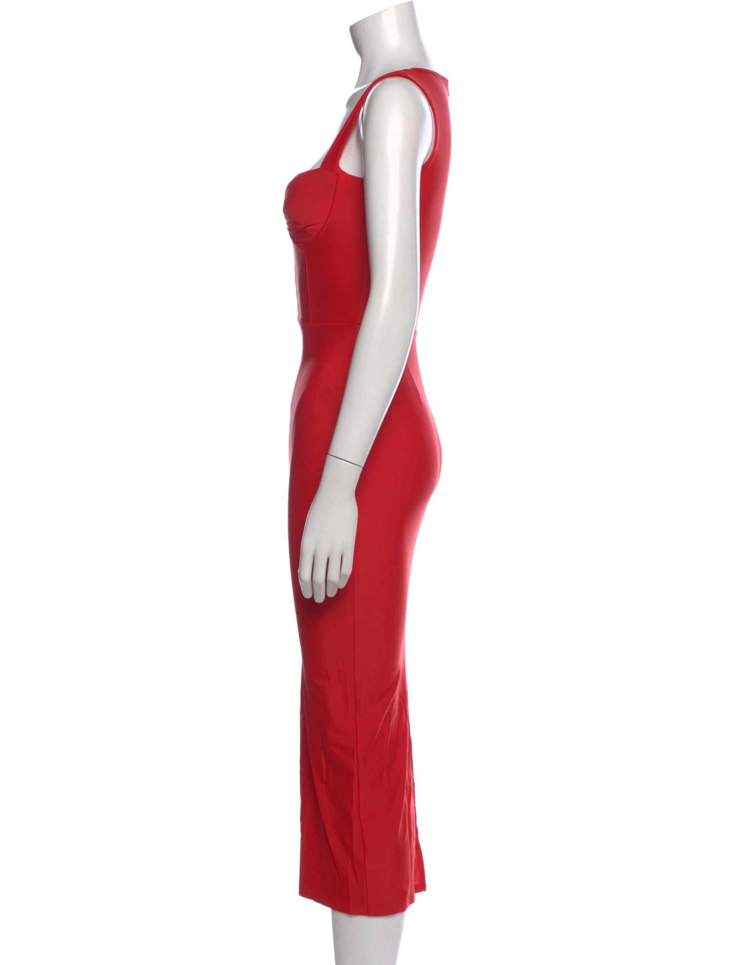 Alex Perry Square Neckline Midi Length Dress