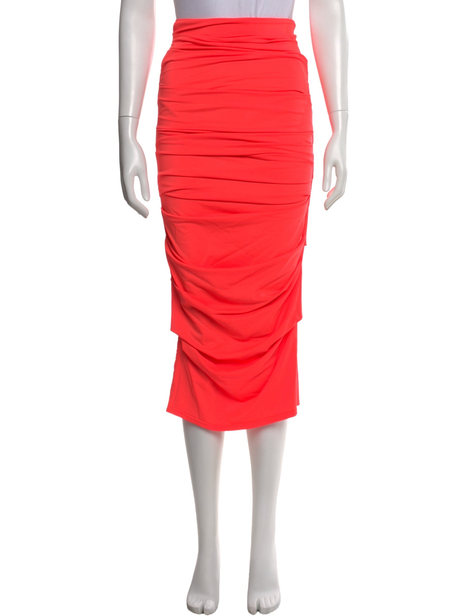 Alex Perry Ruffle Embellishment Midi Length Skirt
