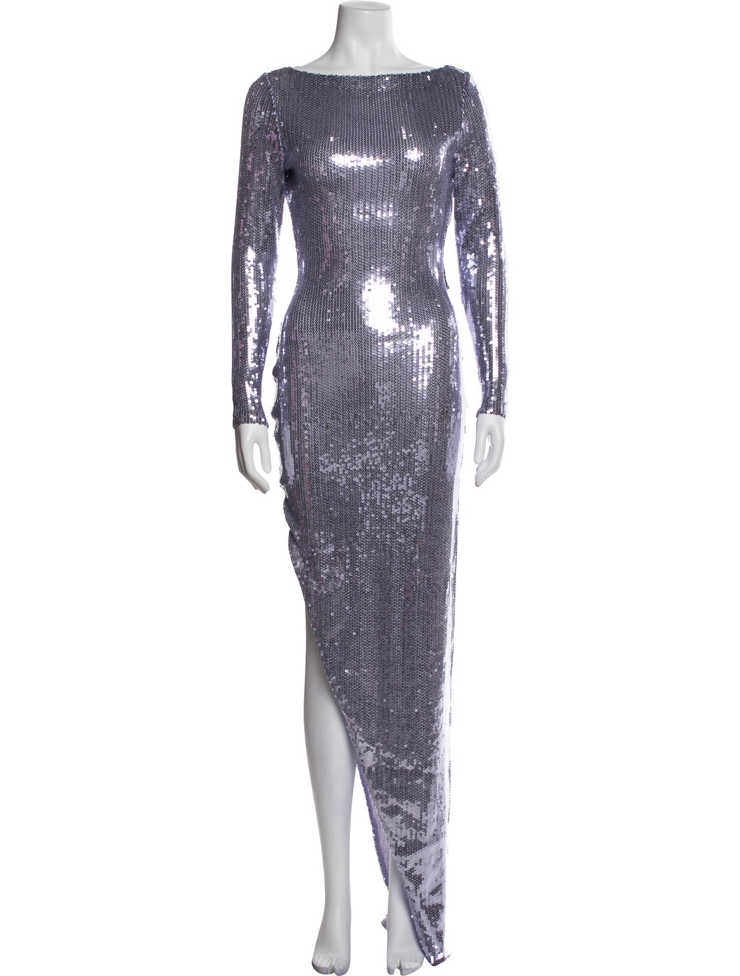 Alex Perry Bateau Neckline Long Dress