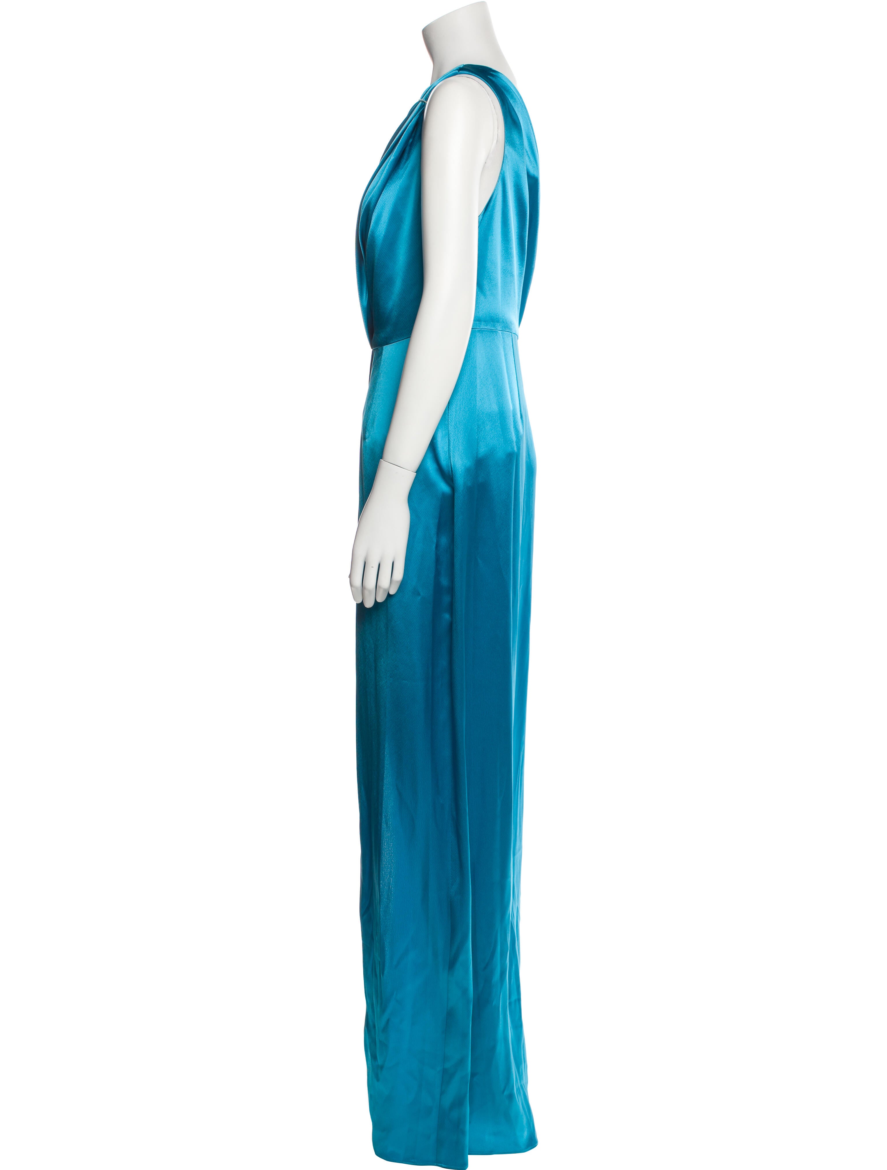 ZAC Zac Posen One-Shoulder Long Dress