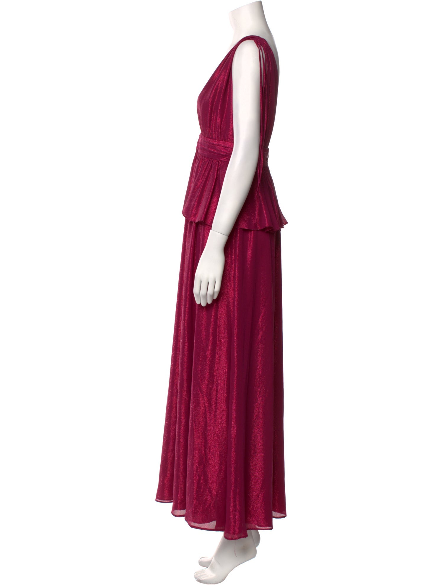 ZAC Zac Posen V-Neck Long Dress