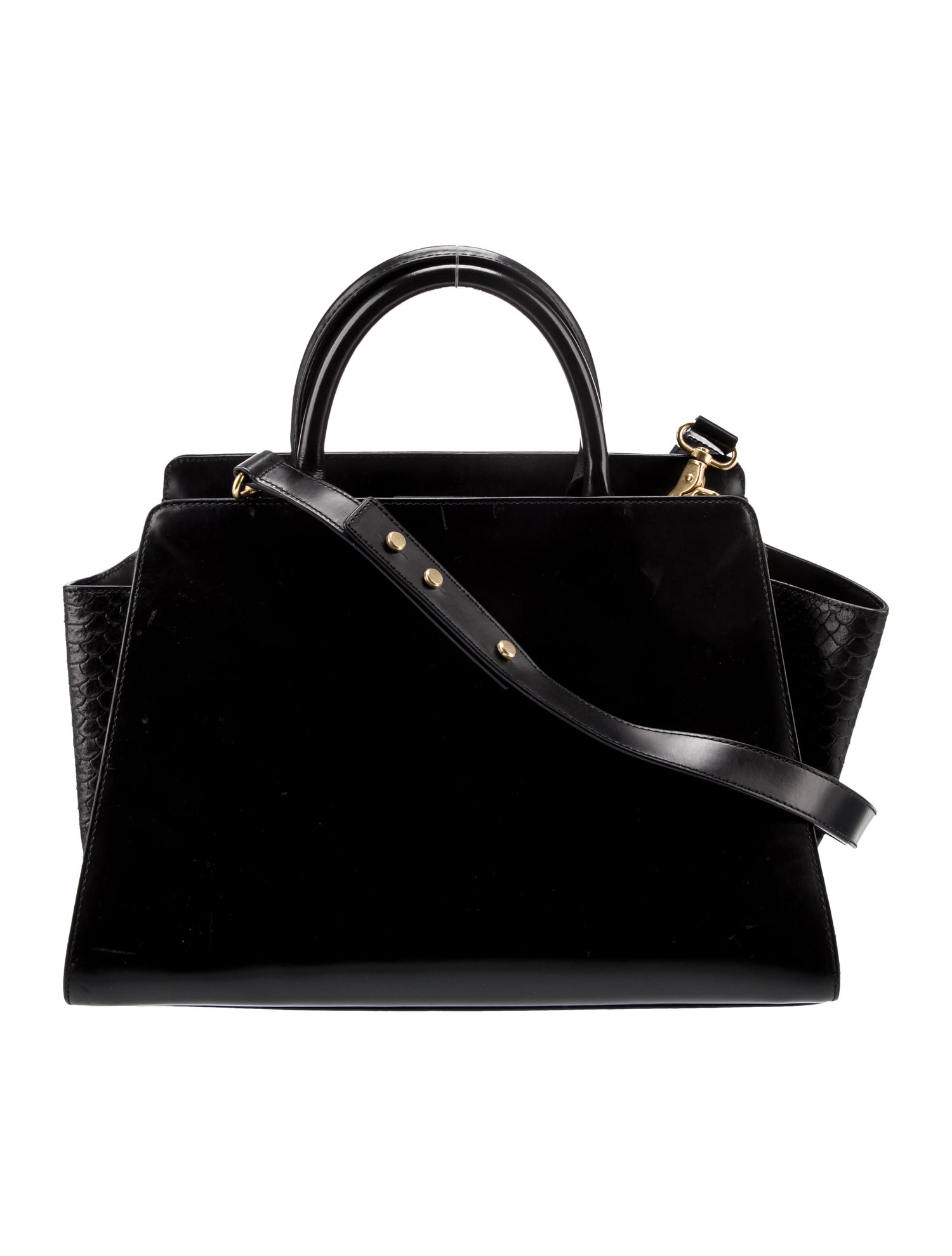 ZAC Zac Posen Leather Top Handle Bag