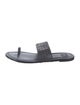 ZAC Zac Posen Leather Lasercut Accents Slides