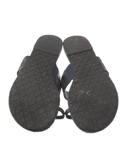 ZAC Zac Posen Leather Lasercut Accents Slides