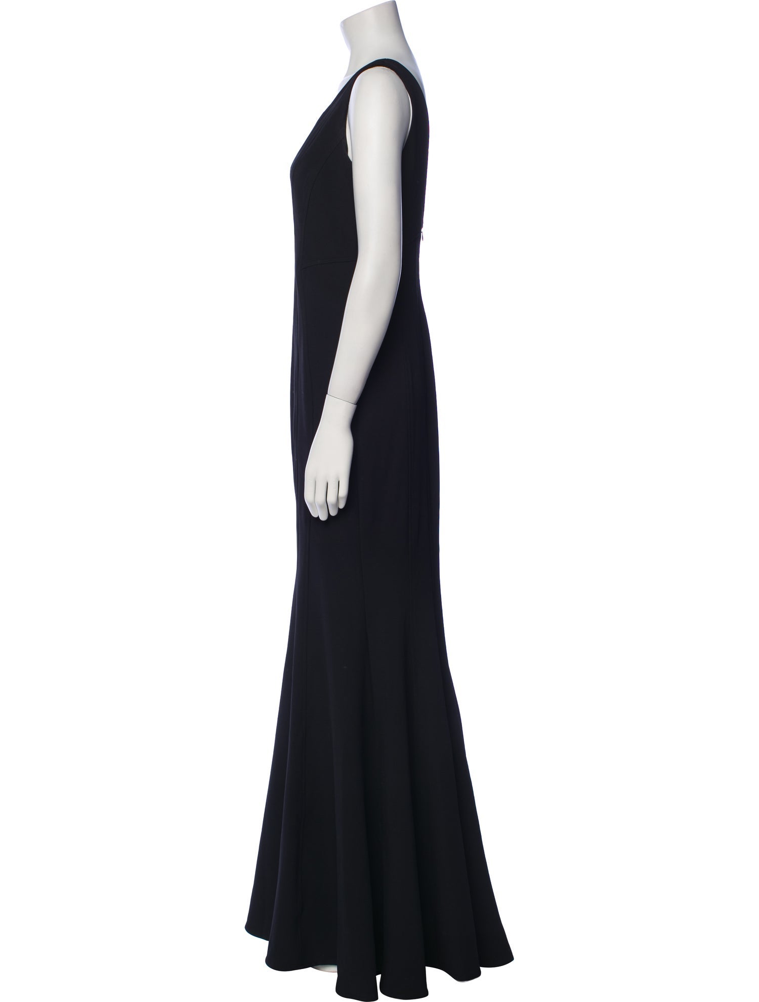 ZAC Zac Posen V-Neck Long Dress