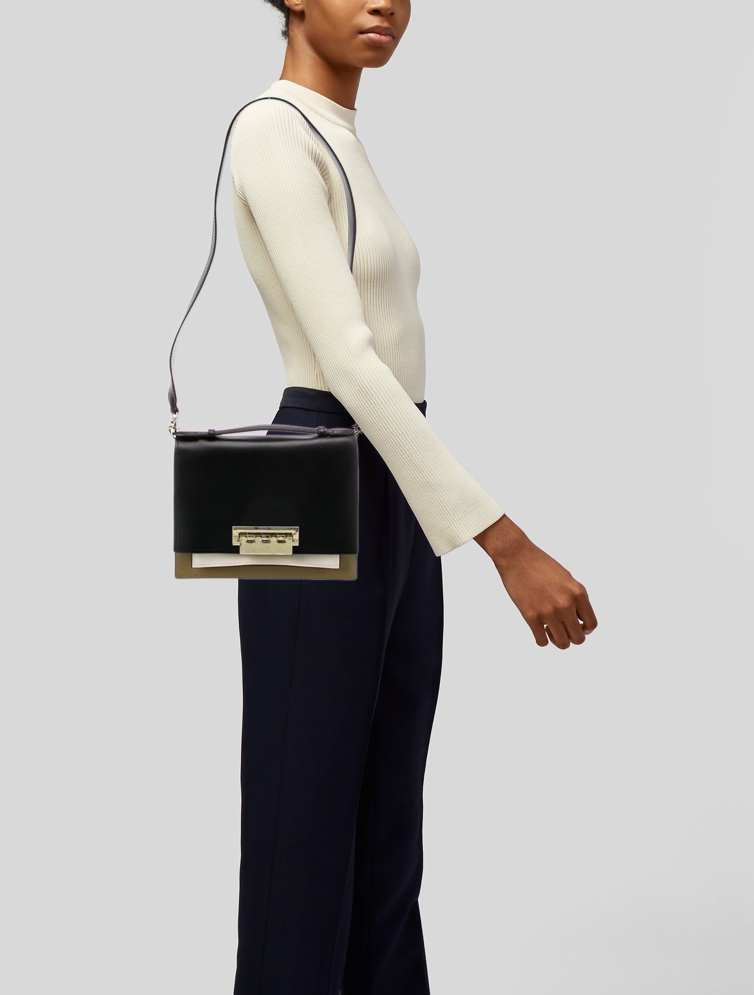 ZAC Zac Posen Leather Shoulder Bag