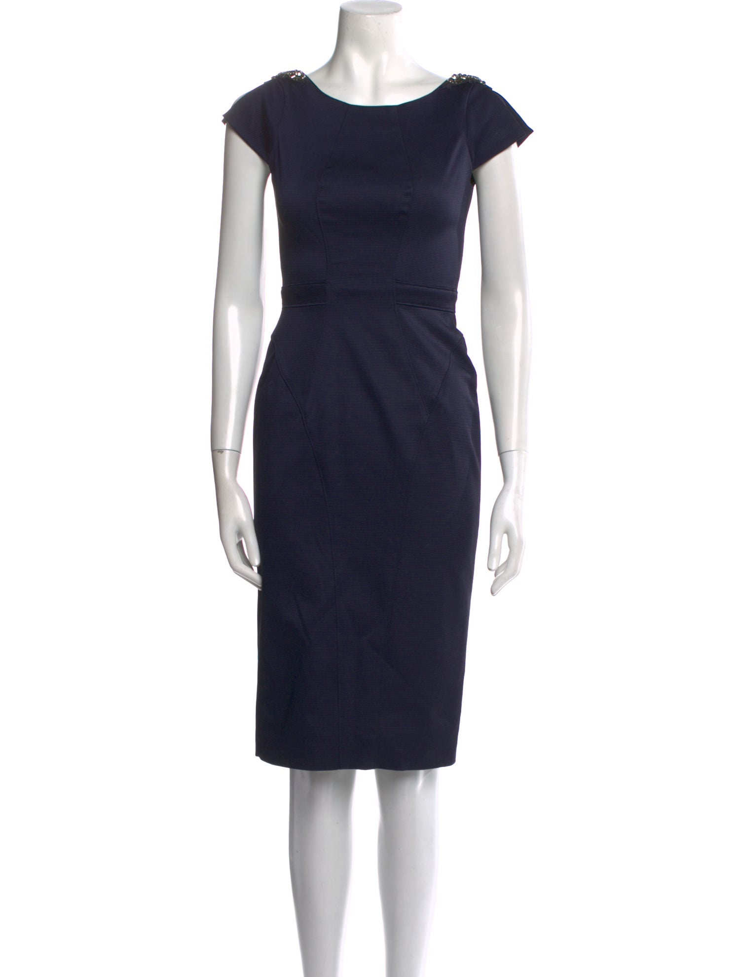 ZAC Zac Posen Bateau Neckline Mini Dress