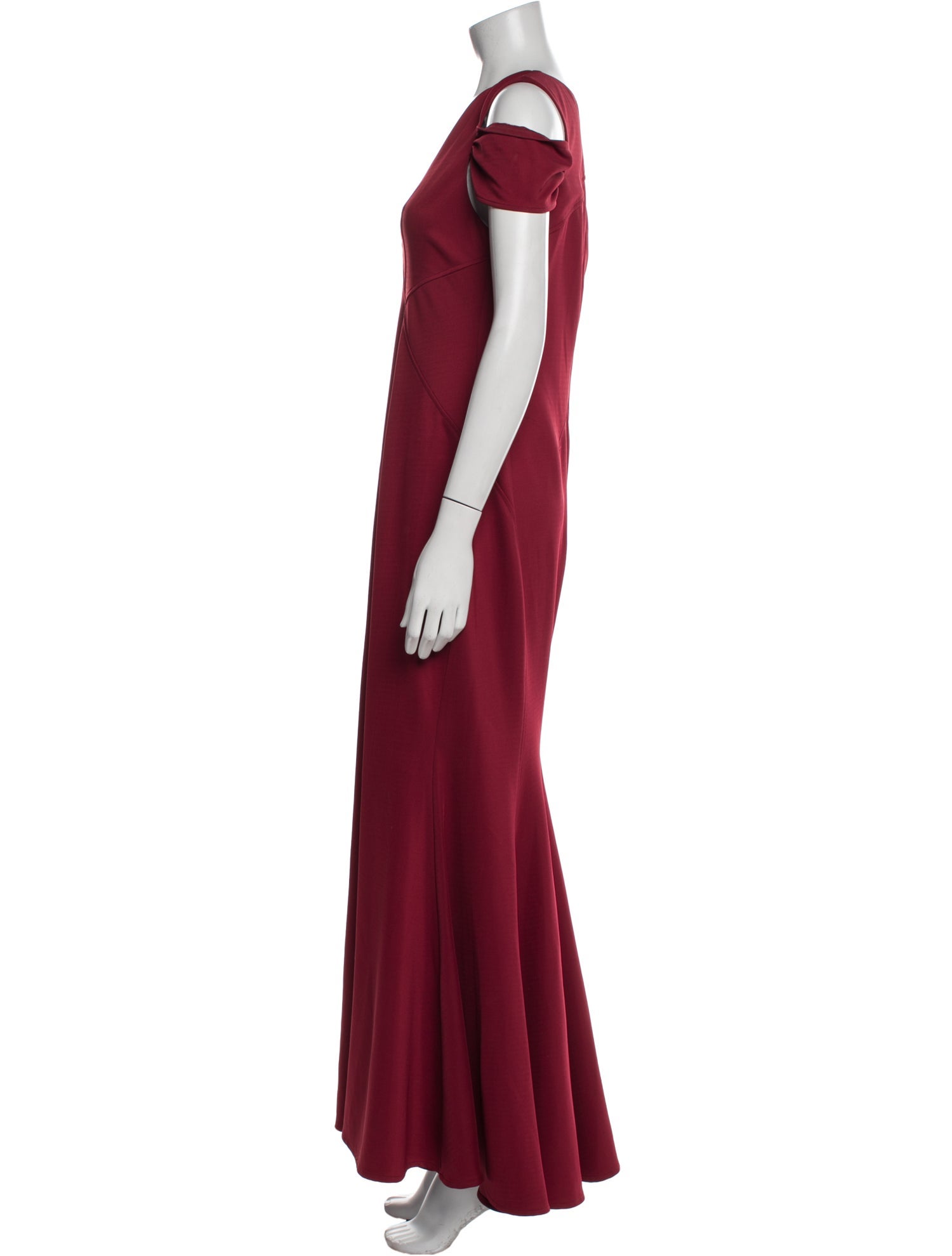 ZAC Zac Posen V-Neck Long Dress