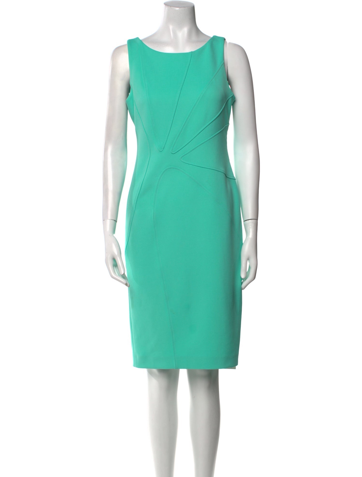 ZAC Zac Posen Bateau Neckline Knee-Length Dress