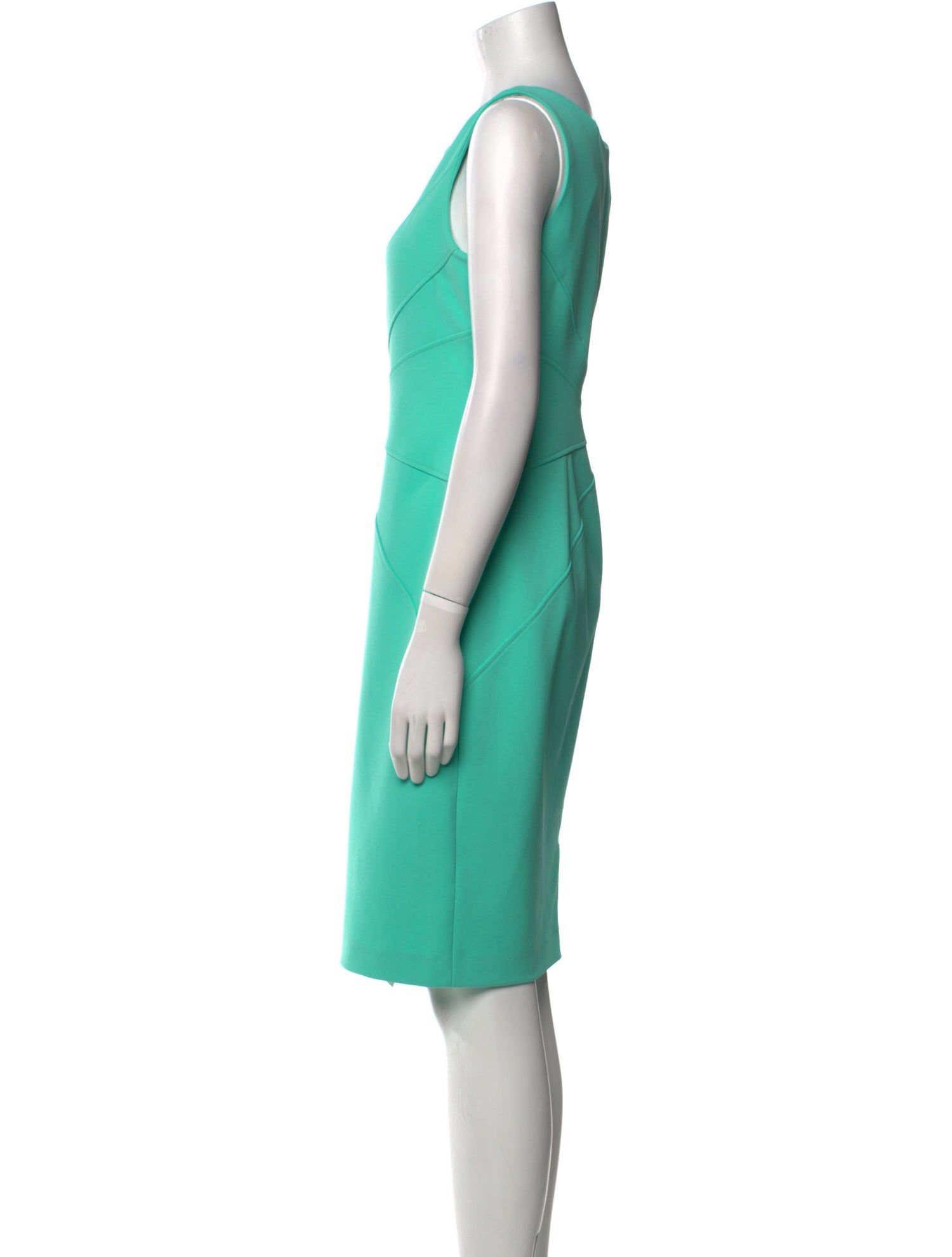 ZAC Zac Posen Bateau Neckline Knee-Length Dress