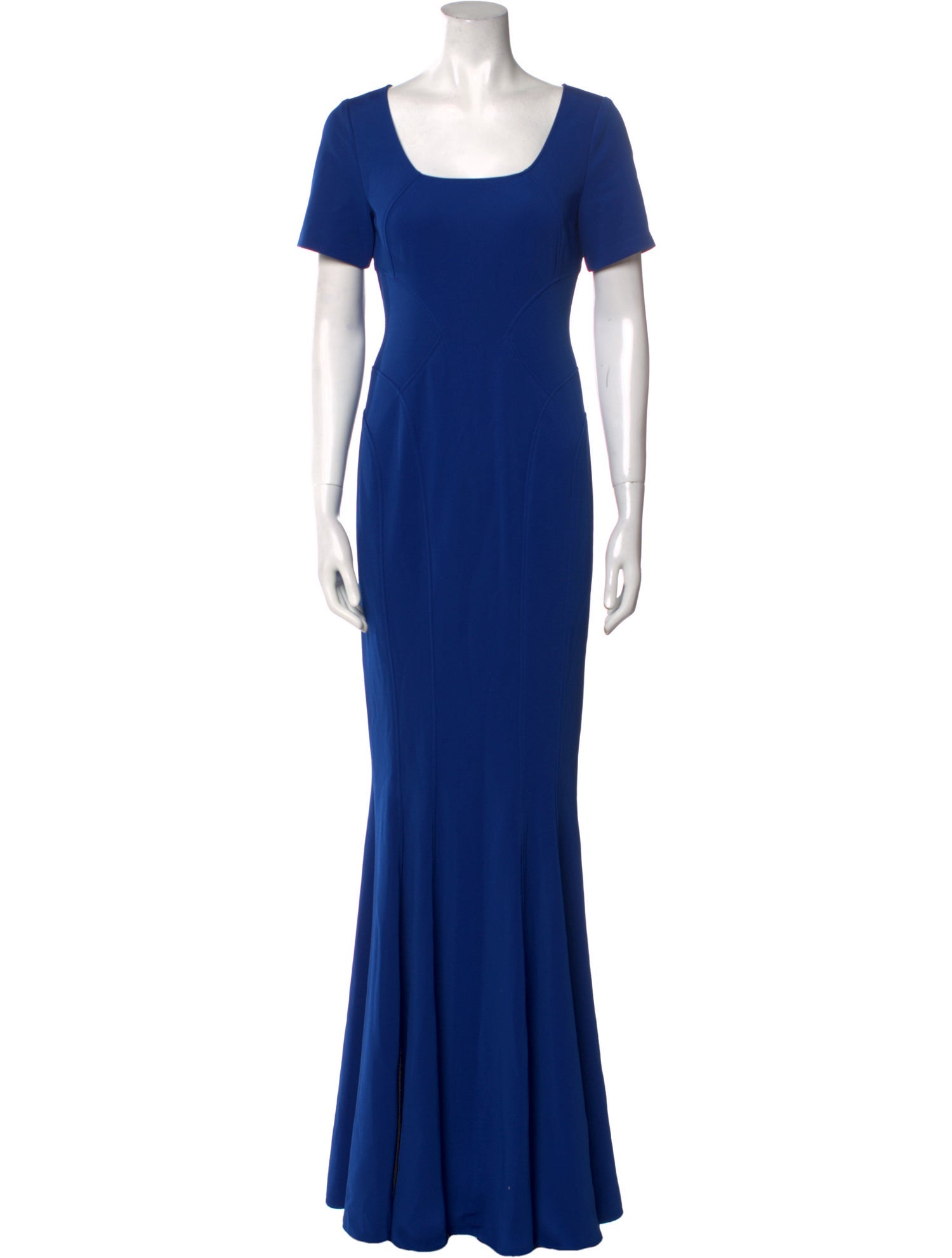 ZAC Zac Posen Square Neckline Long Dress