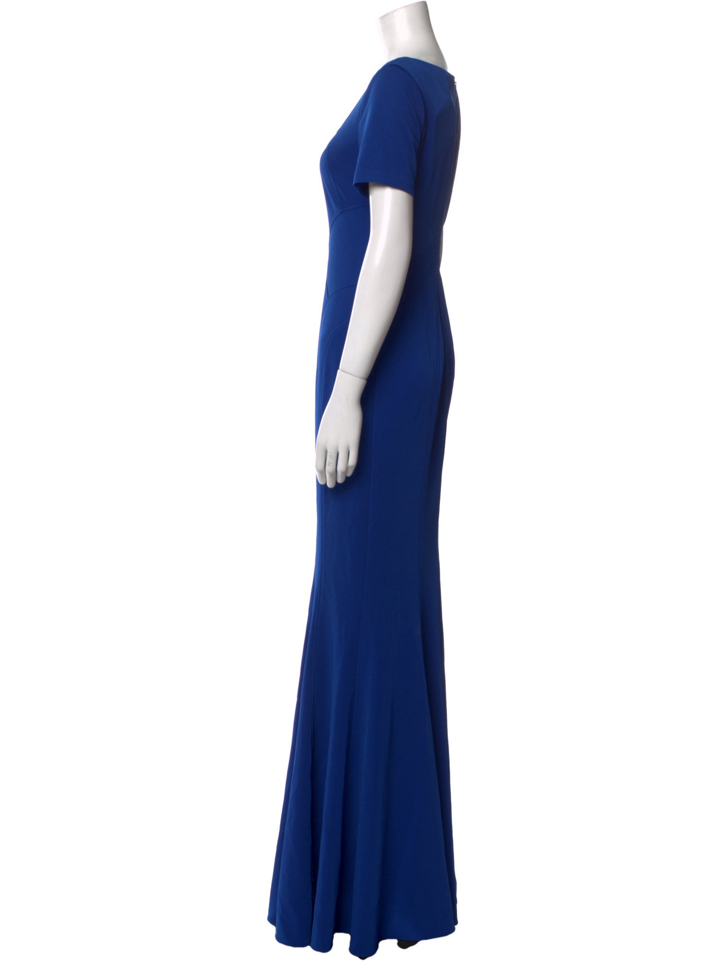ZAC Zac Posen Square Neckline Long Dress