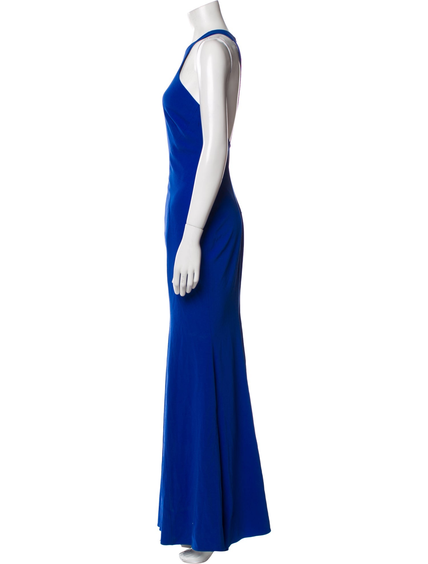 ZAC Zac Posen Crew Neck Long Dress