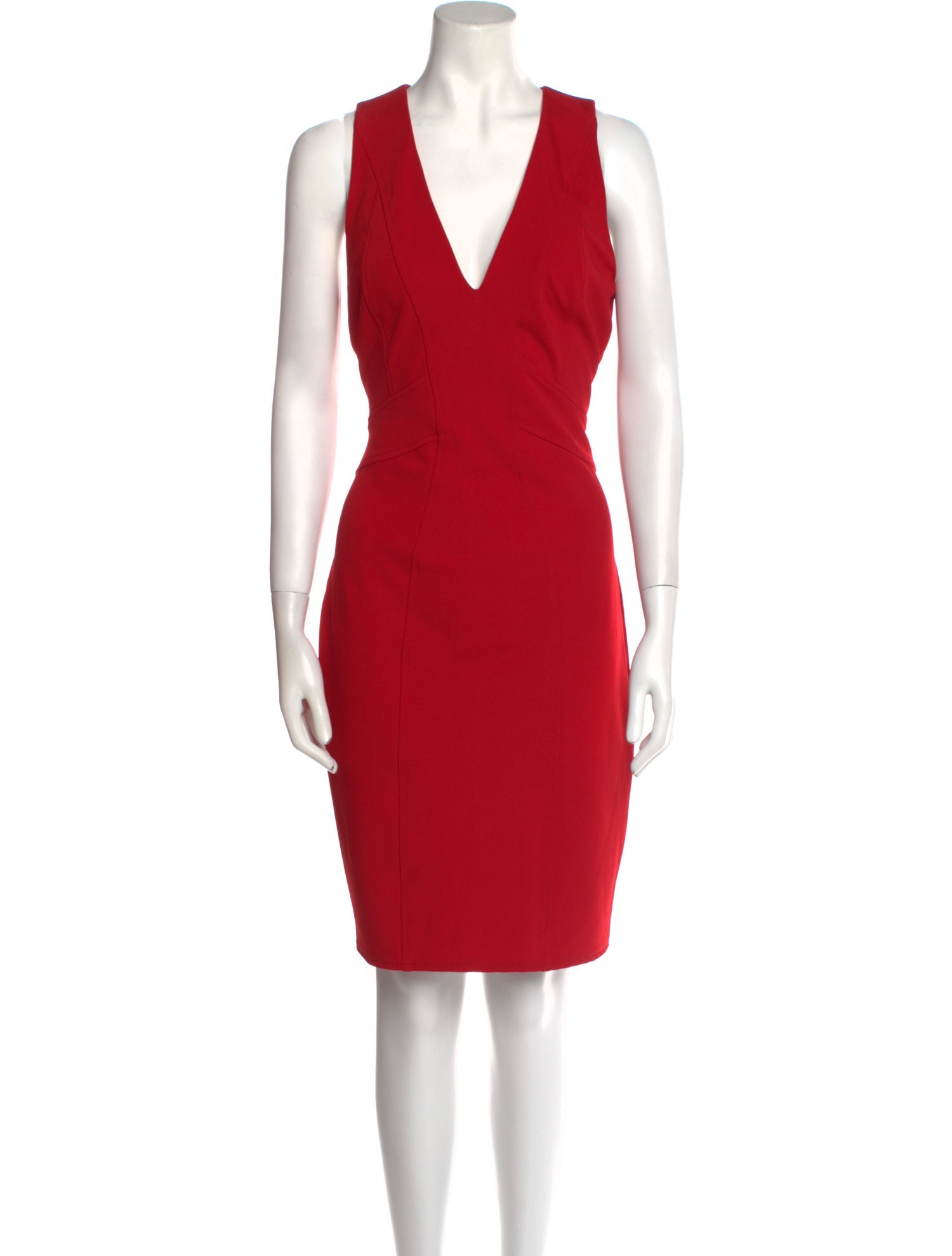 ZAC Zac Posen V-Neck Knee-Length Dress