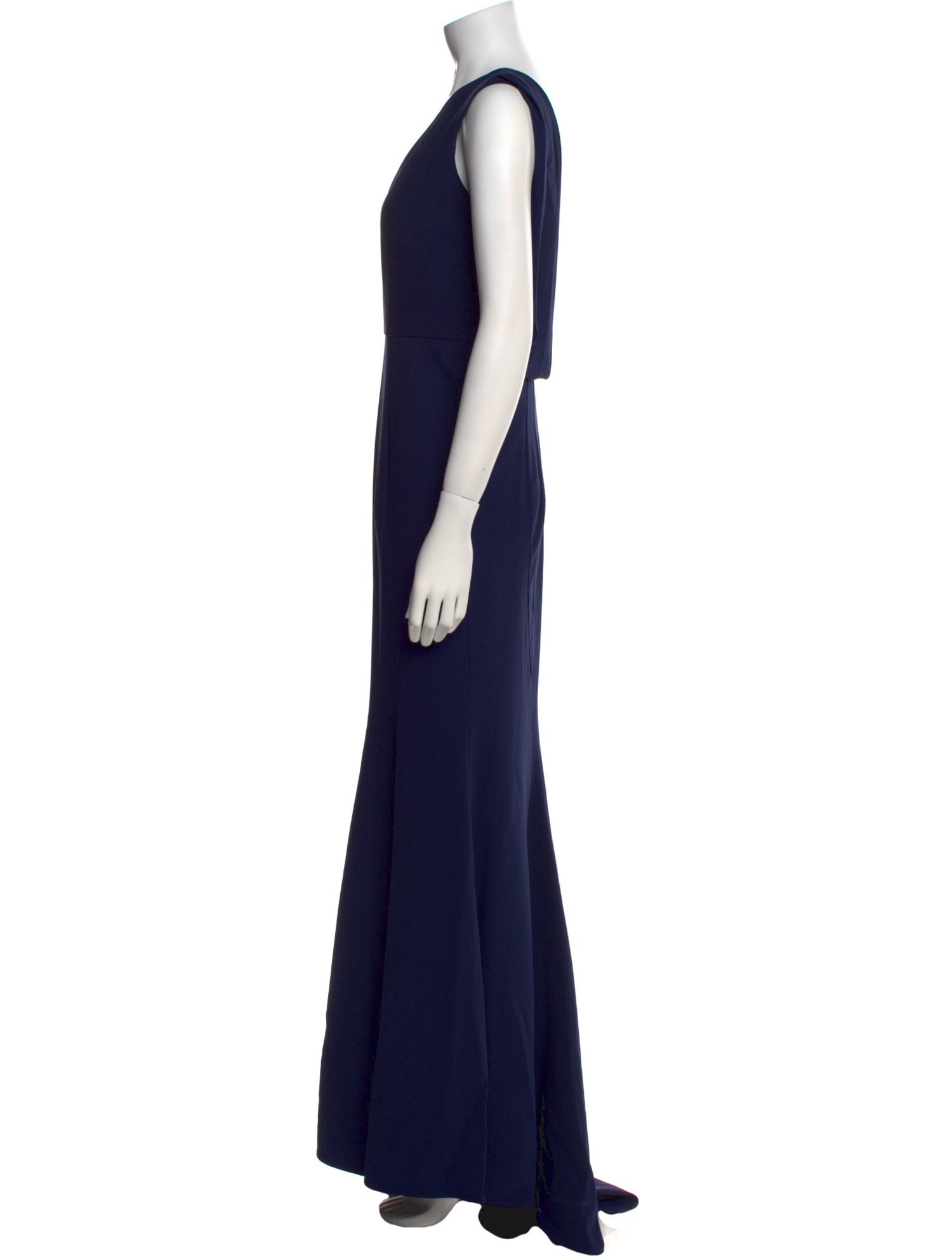 ZAC Zac Posen V-Neck Long Dress