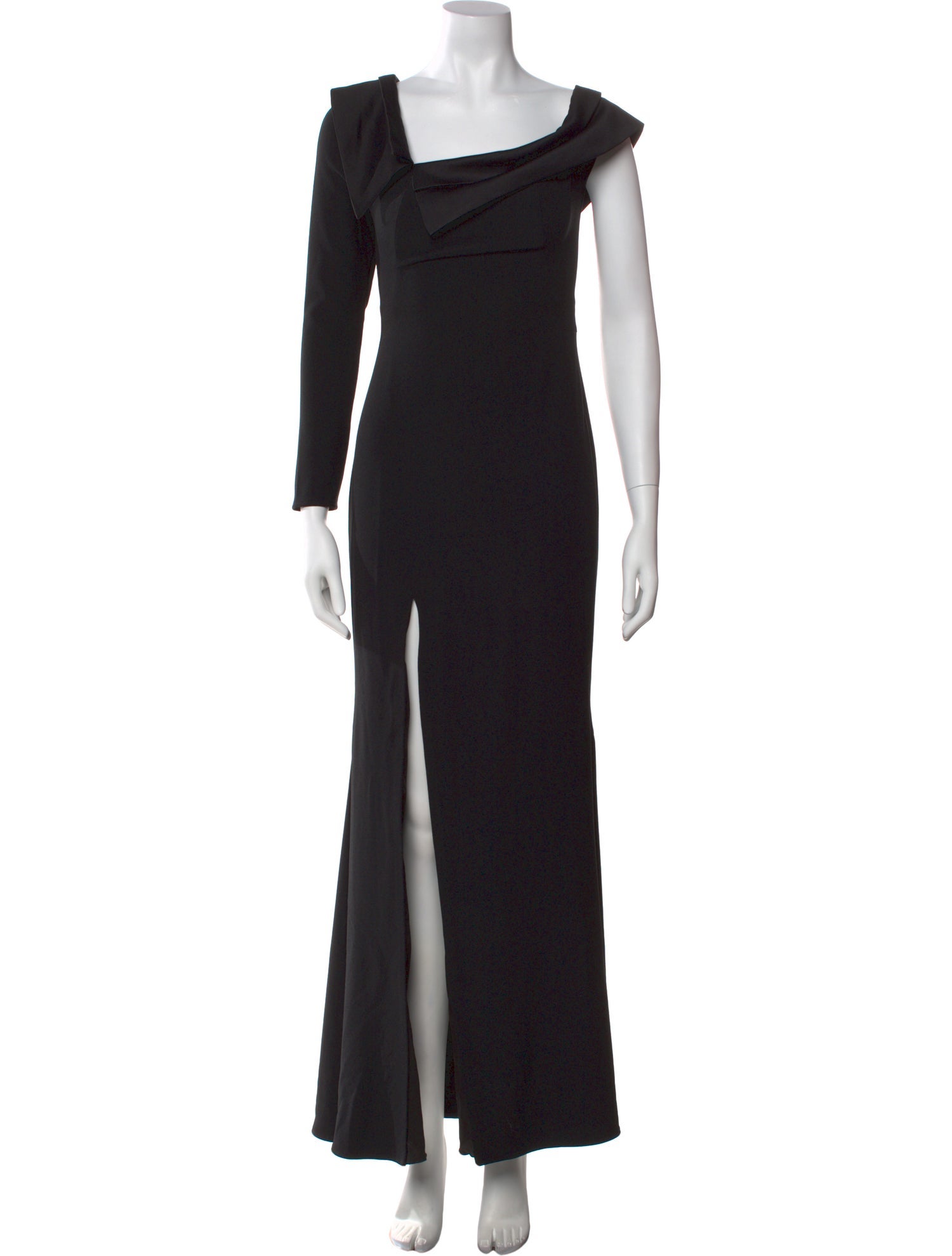 ZAC Zac Posen Cowl Neck Long Dress
