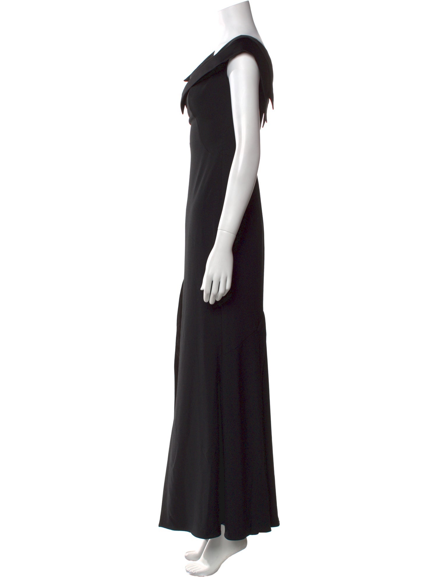 ZAC Zac Posen Cowl Neck Long Dress