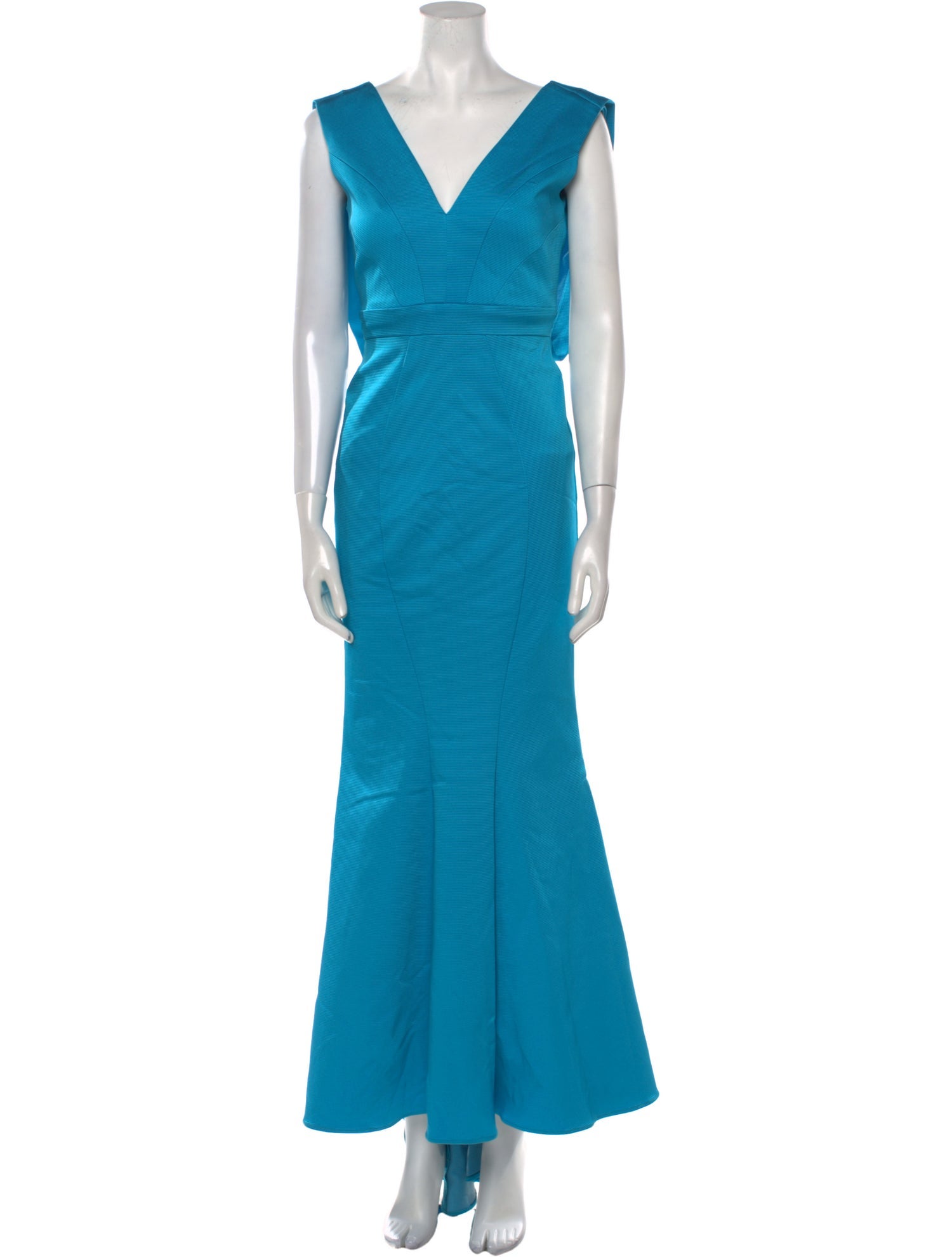 ZAC Zac Posen V-Neck Long Dress