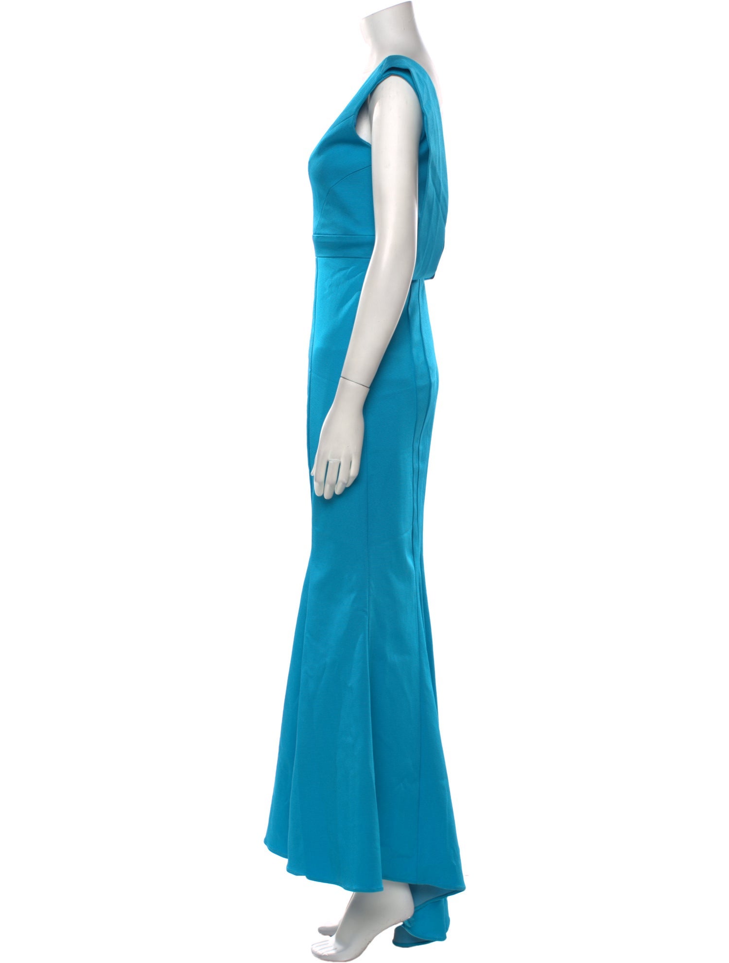 ZAC Zac Posen V-Neck Long Dress