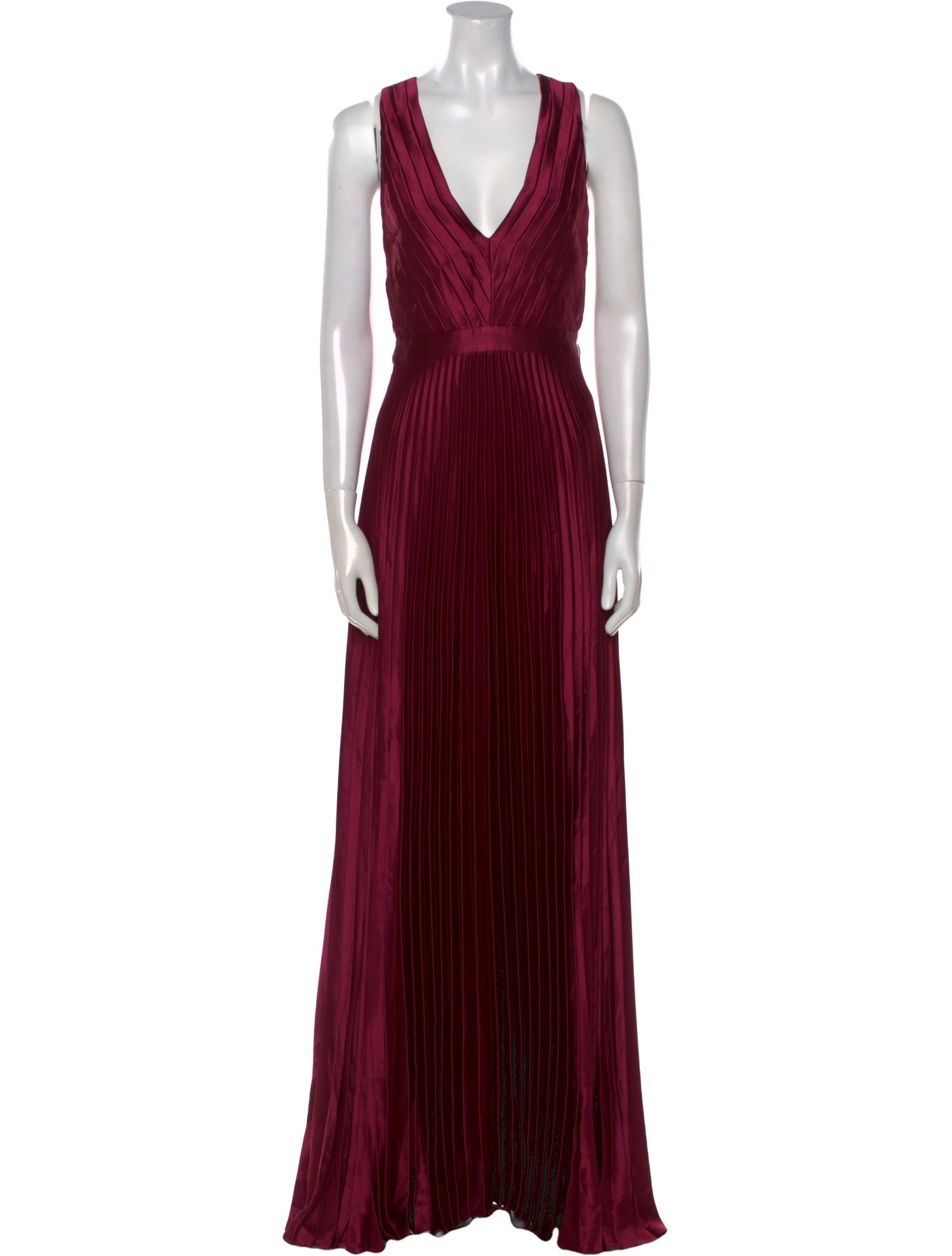 ZAC Zac Posen V-Neck Long Dress