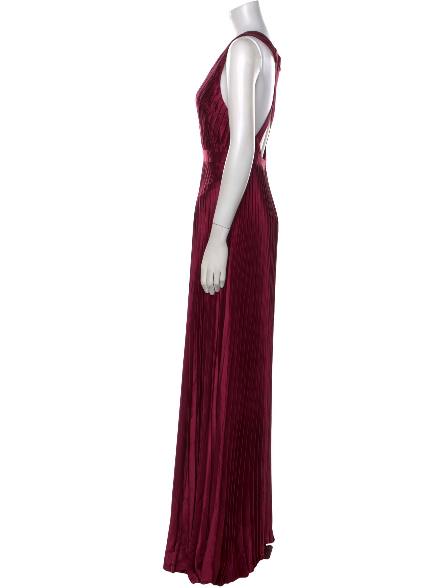 ZAC Zac Posen V-Neck Long Dress