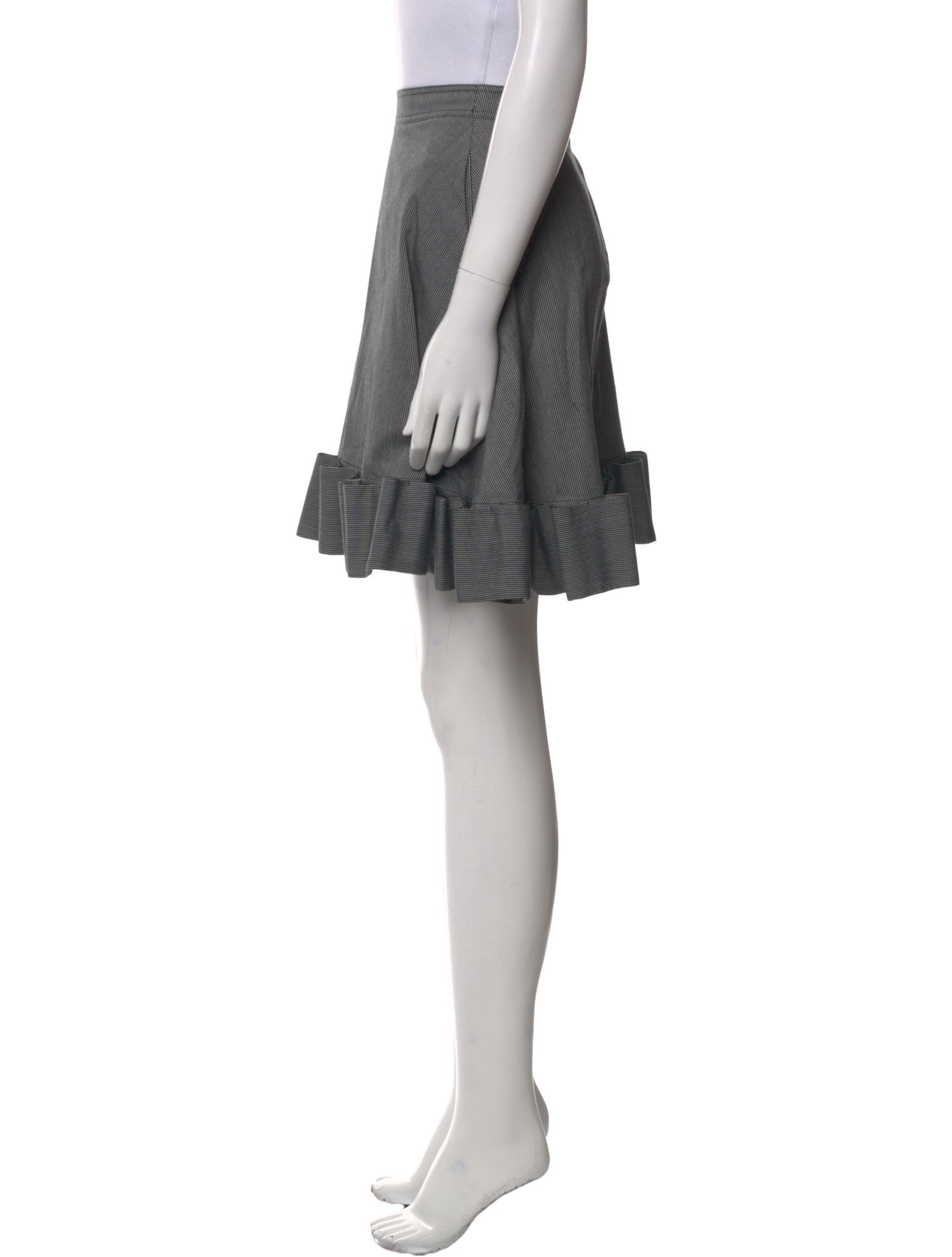 ZAC Zac Posen Striped Mini Skirt