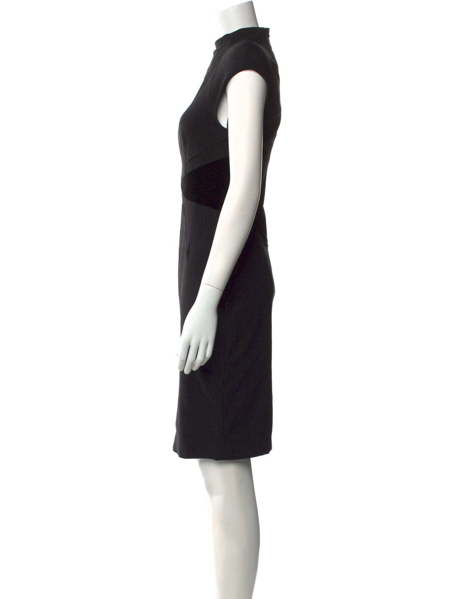 ZAC Zac Posen Mock Neck Knee-Length Dress
