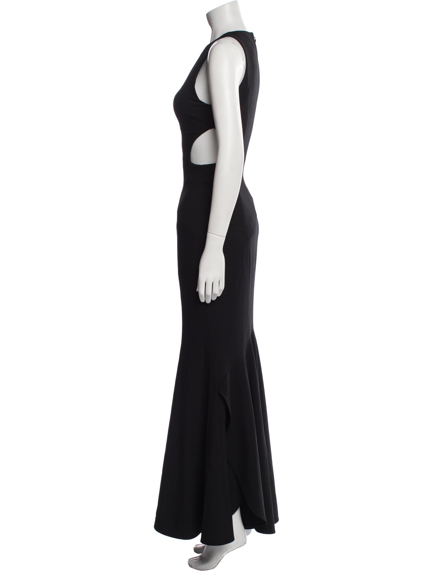 ZAC Zac Posen Crew Neck Long Dress