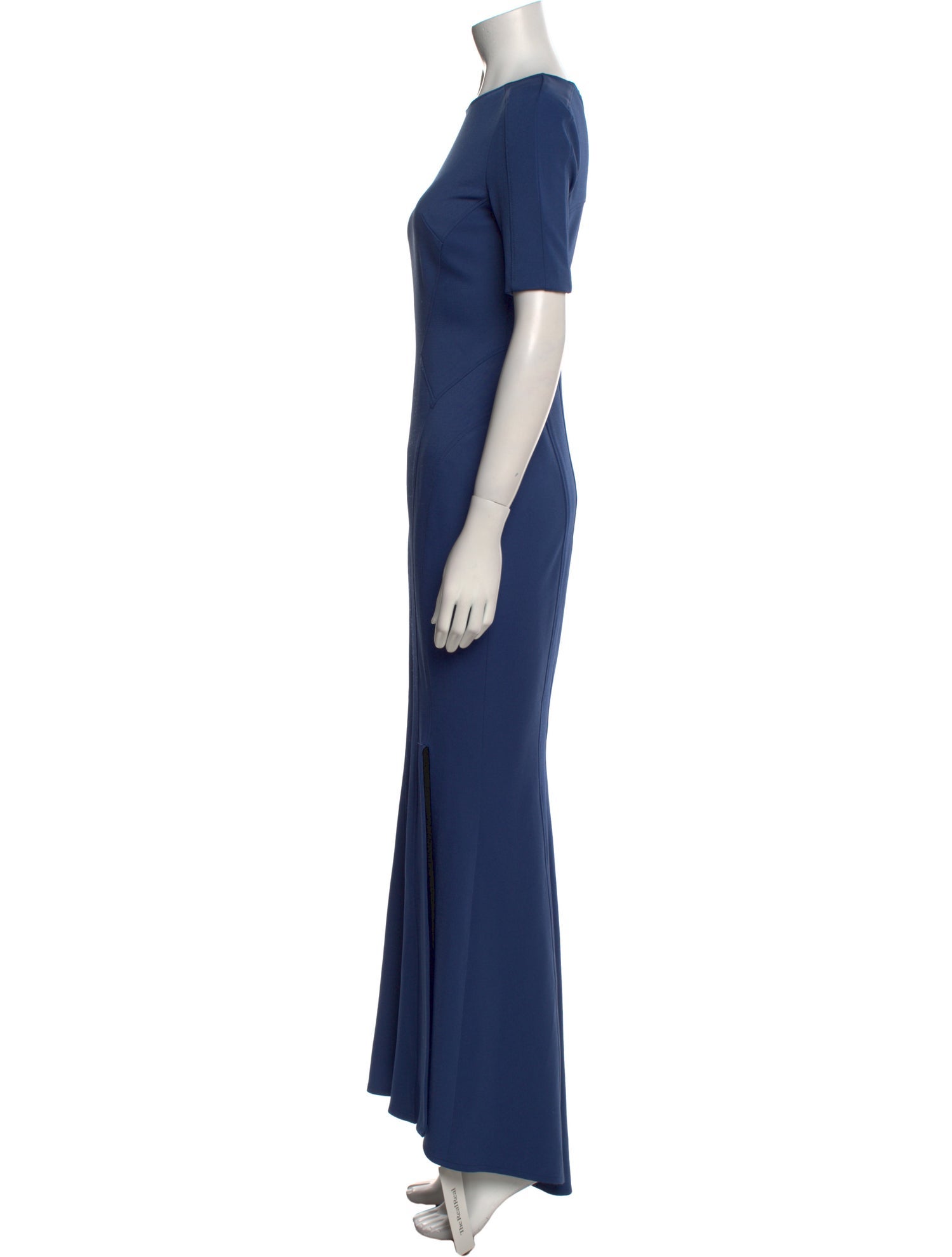 ZAC Zac Posen Crew Neck Long Dress