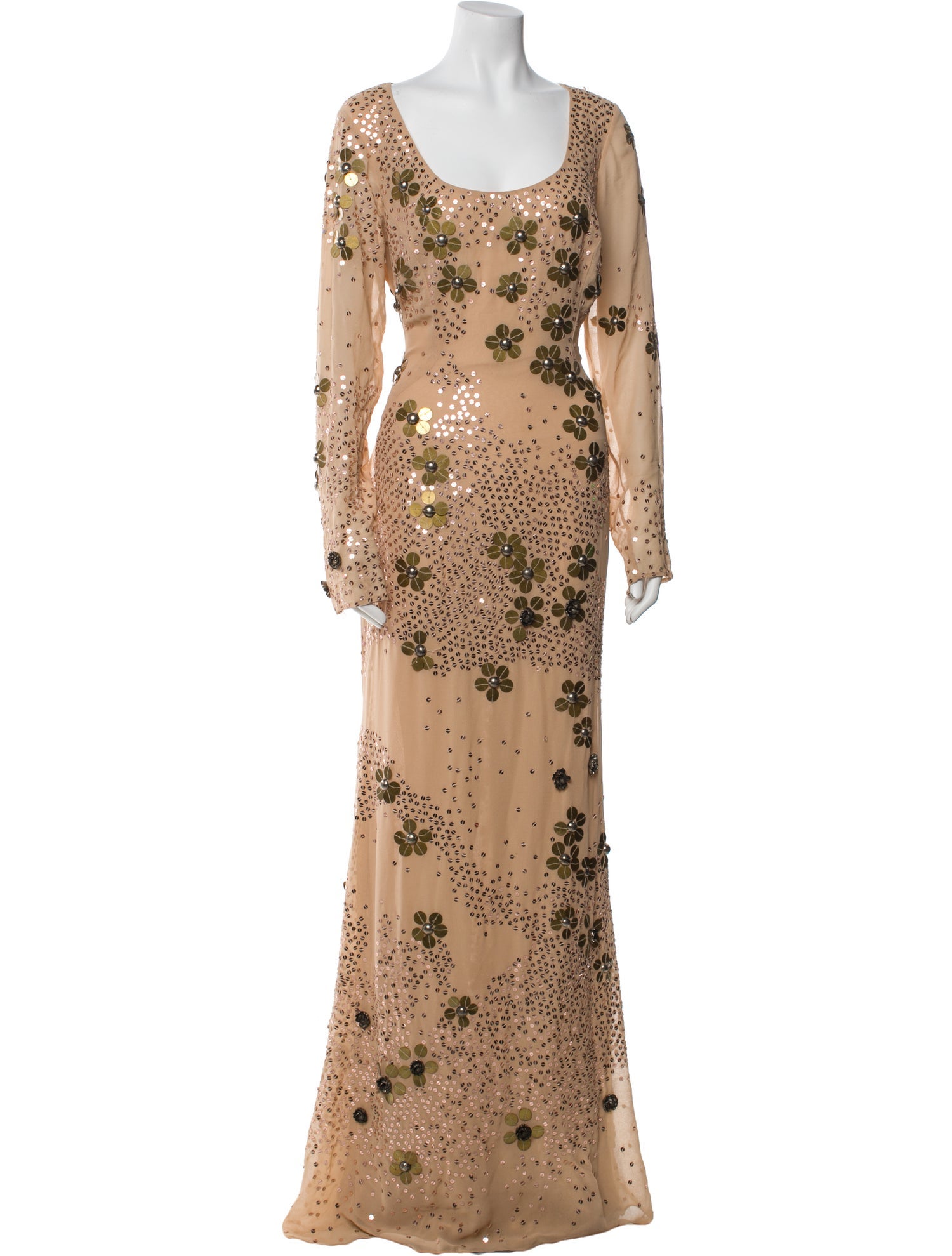 ZAC Zac Posen Patterned Long Dress w/ Tags