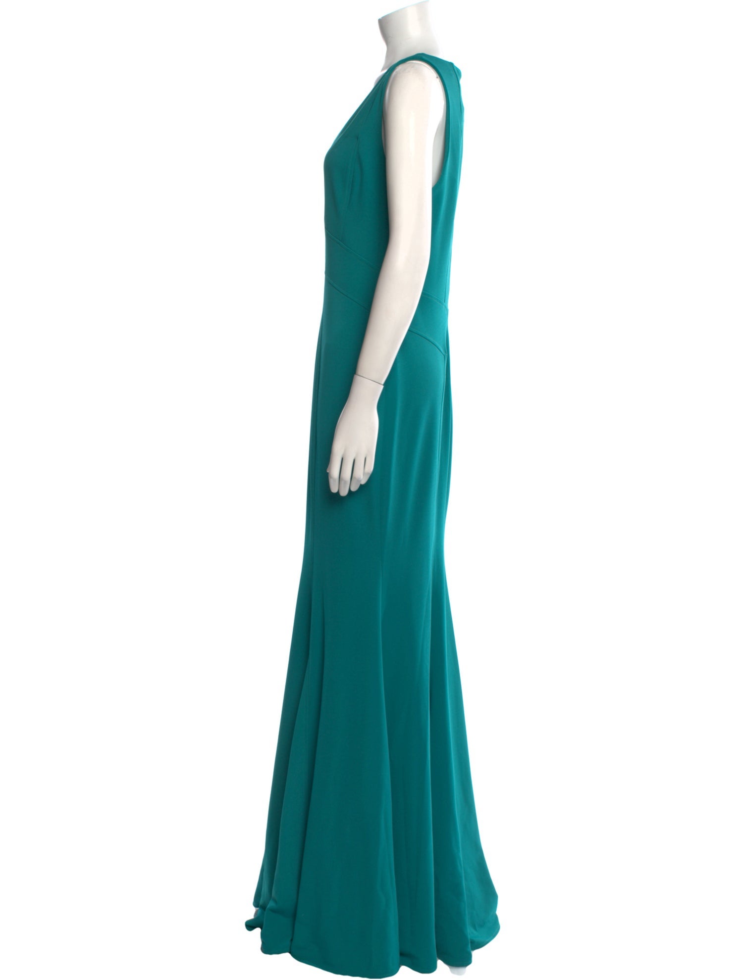 ZAC Zac Posen V-Neck Long Dress