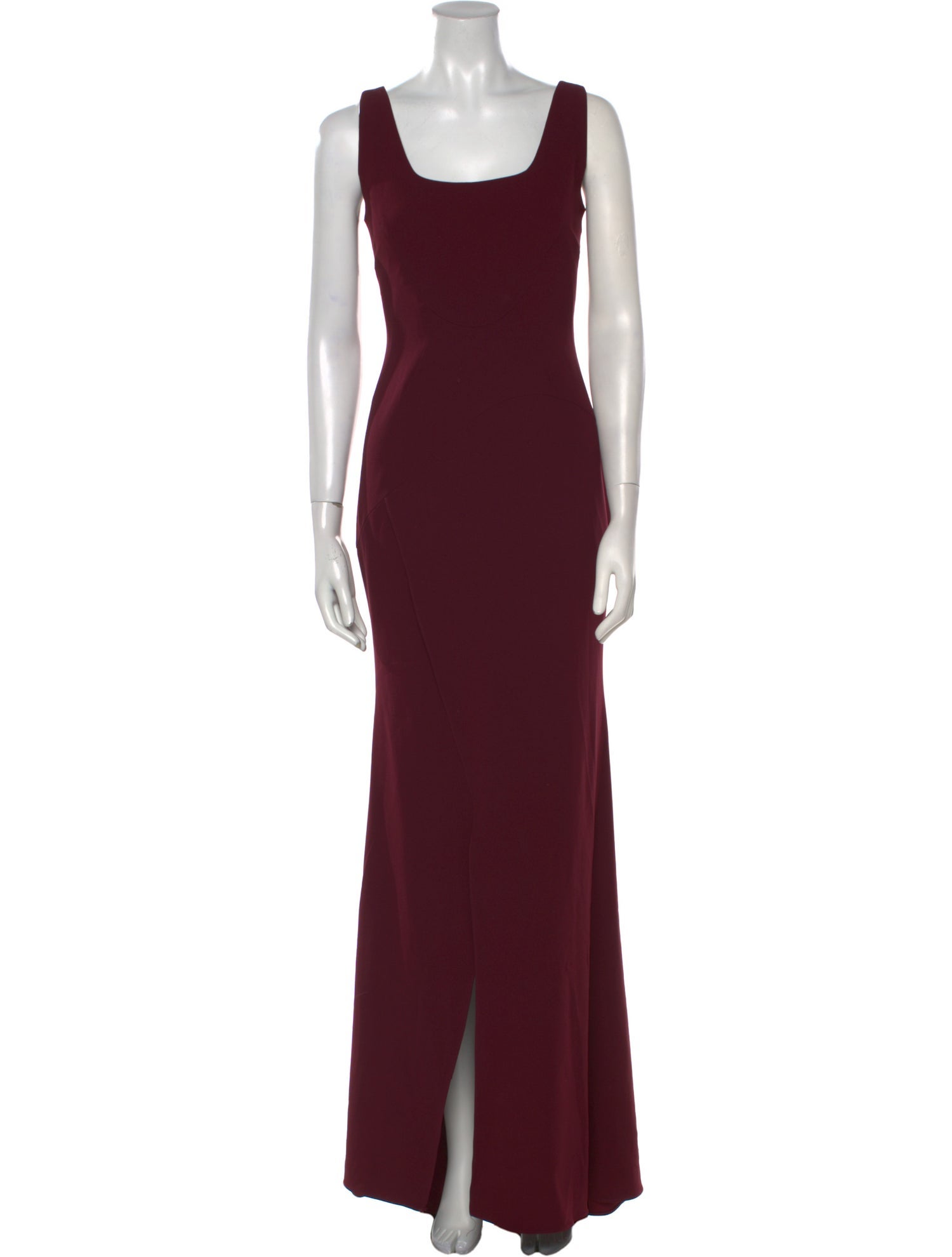 ZAC Zac Posen Square Neckline Long Dress