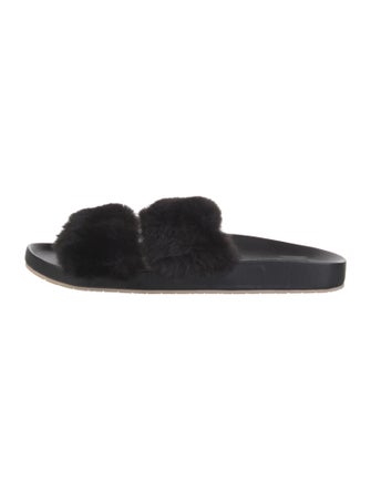 ZAC Zac Posen Fur Slides