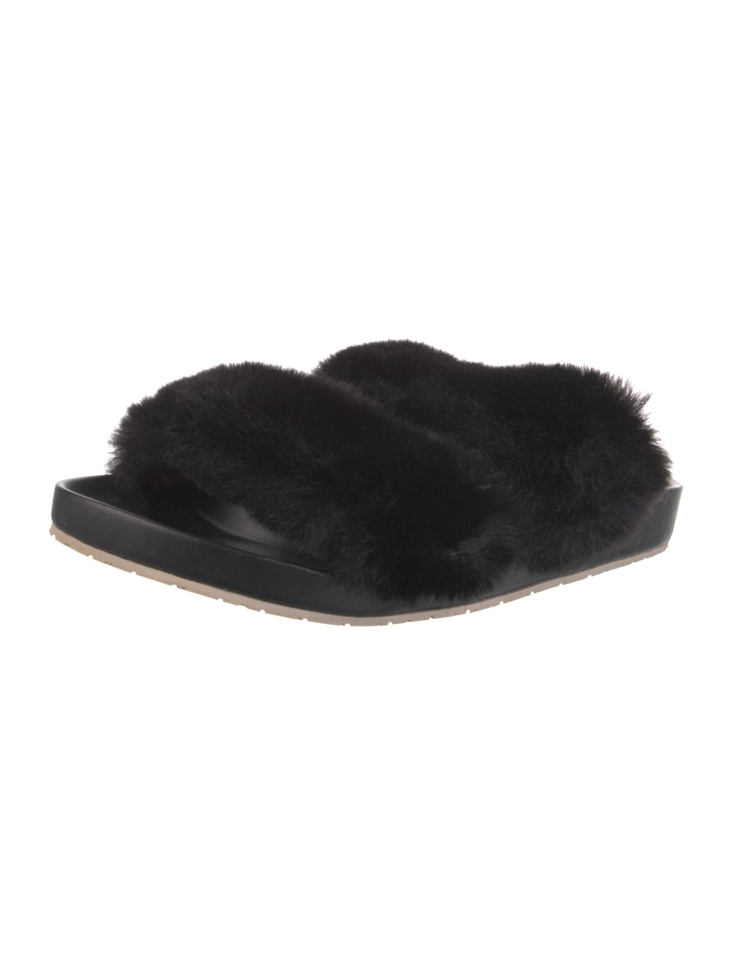 ZAC Zac Posen Fur Slides