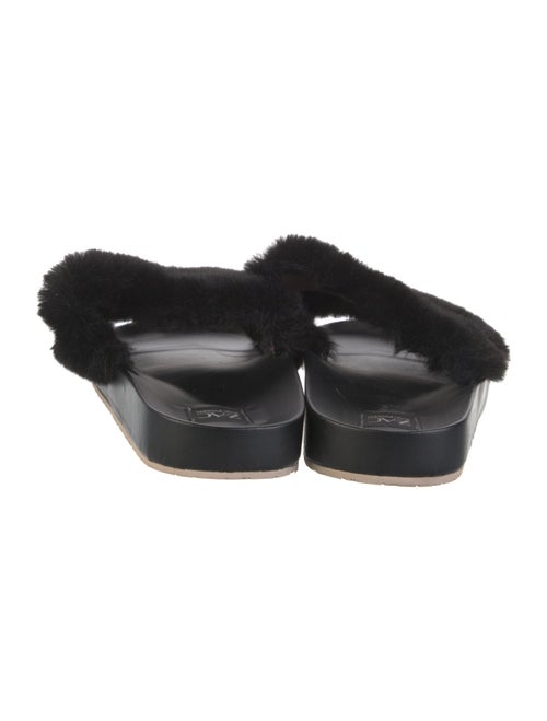 ZAC Zac Posen Fur Slides