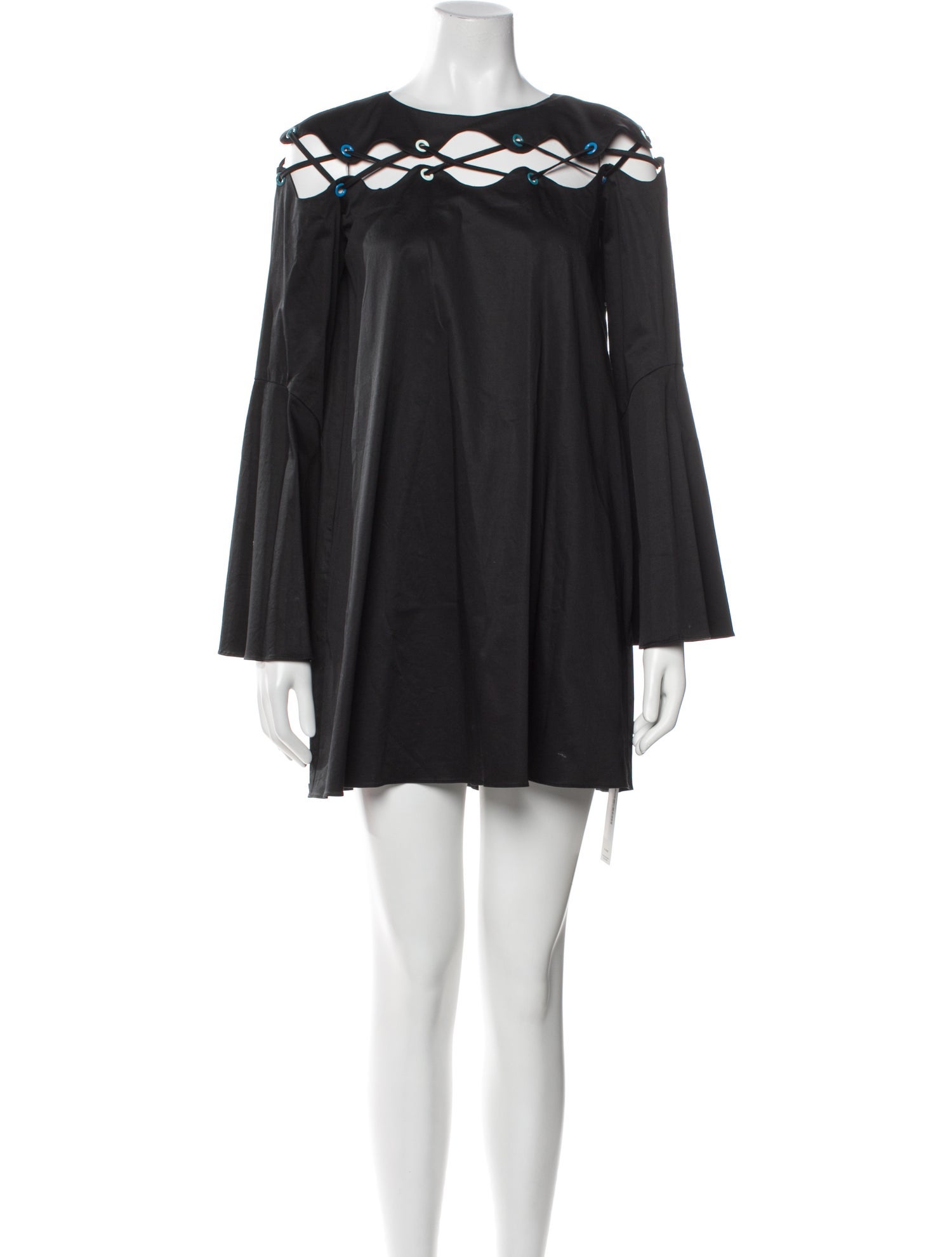 ZAC Zac Posen Bateau Neckline Mini Dress