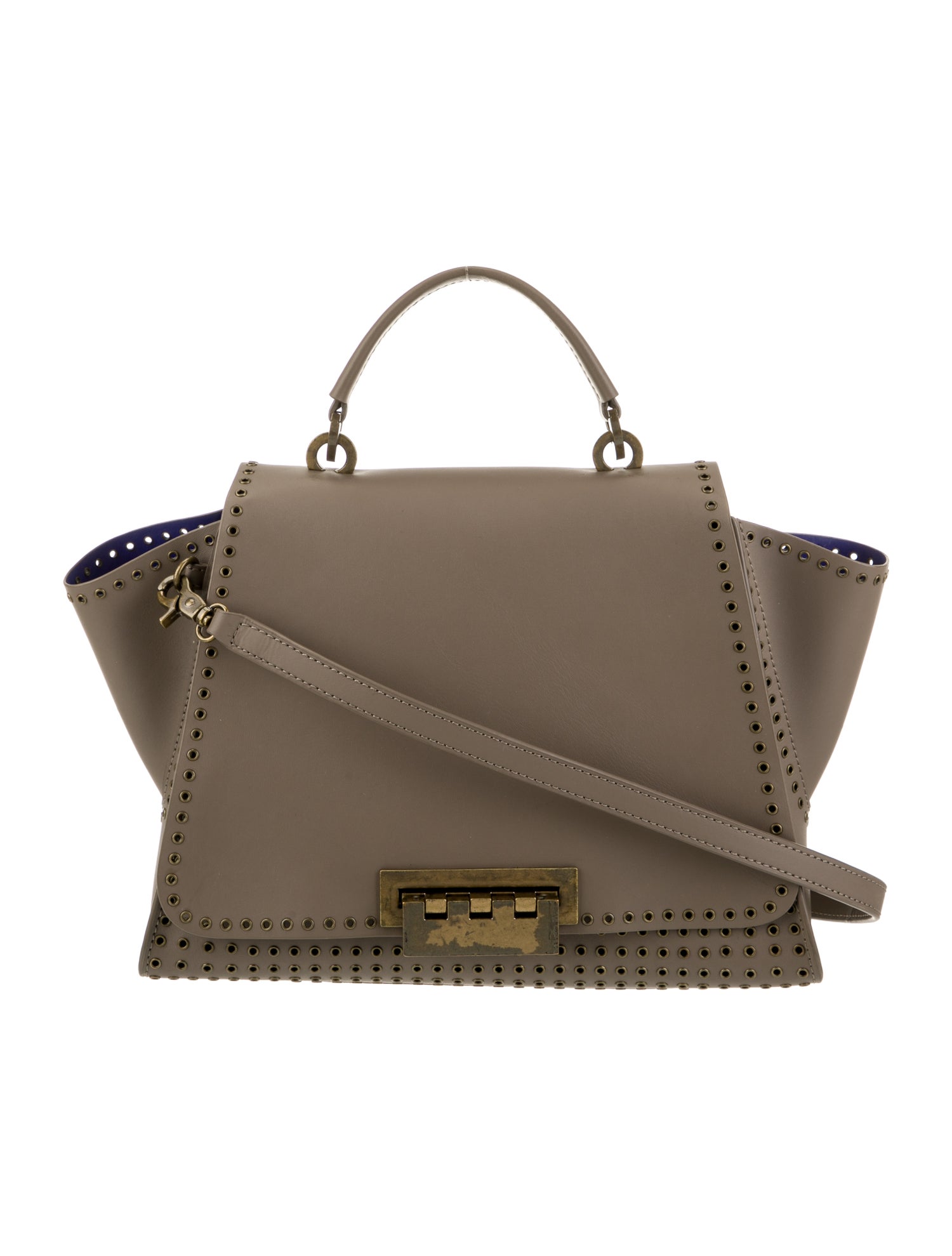 ZAC Zac Posen Leather Top Handle Bag