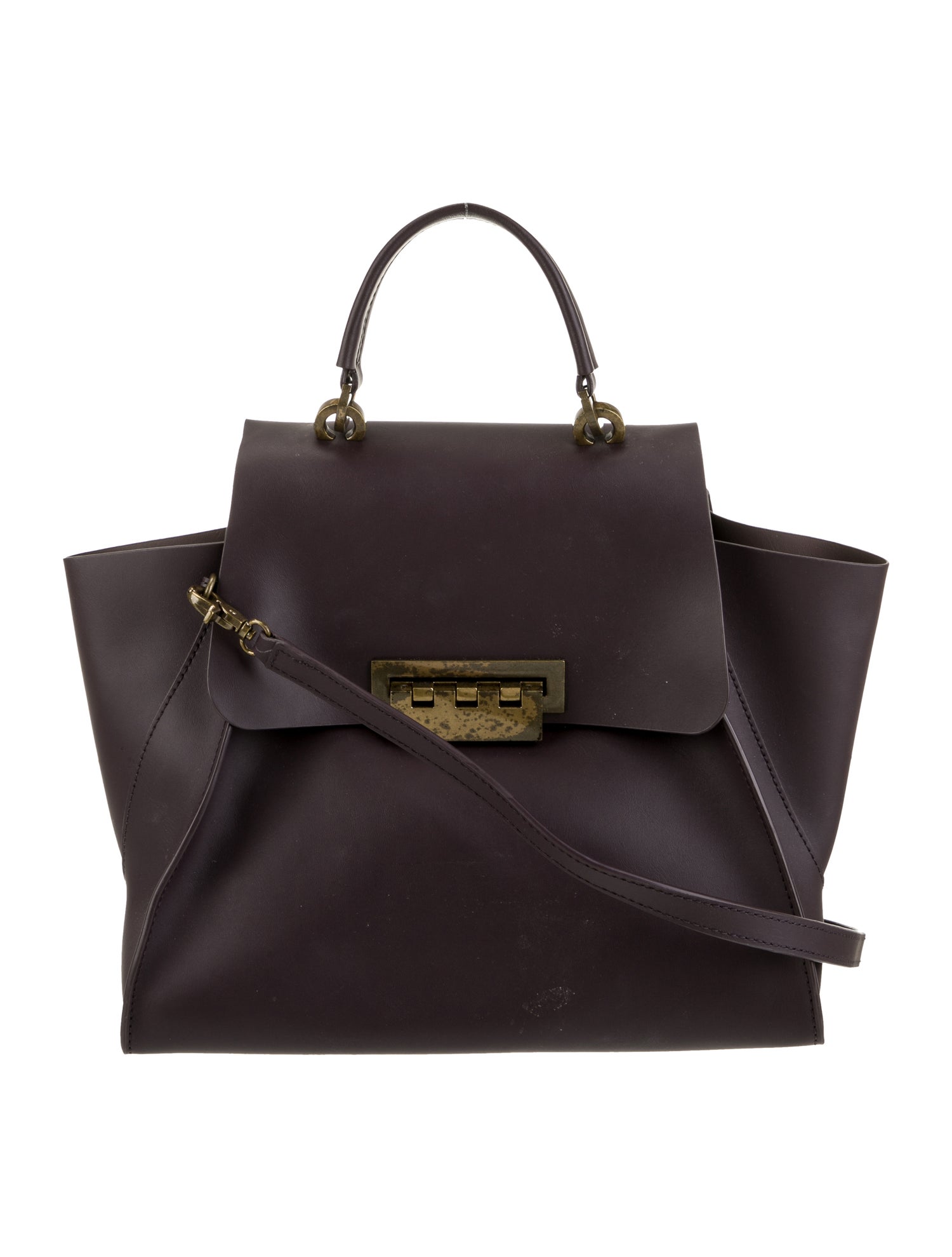 ZAC Zac Posen Leather Top Handle Bag