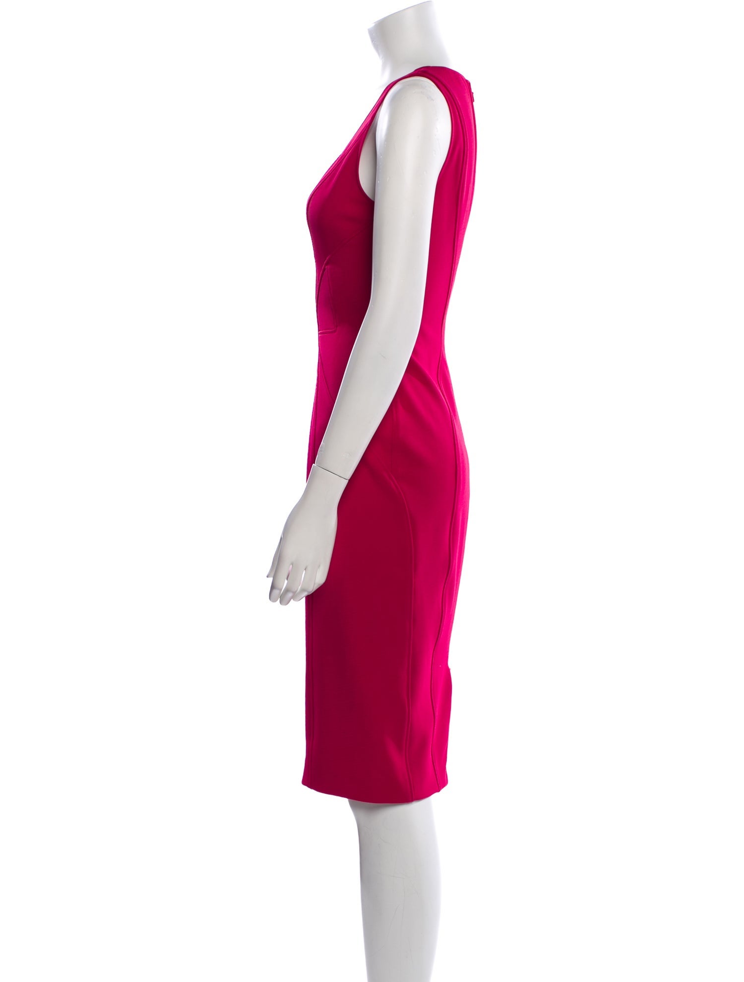 ZAC Zac Posen Scoop Neck Knee-Length Dress