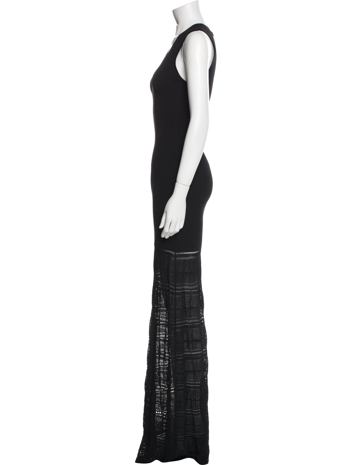 ZAC Zac Posen Scoop Neck Long Dress