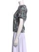 ZAC Zac Posen Floral Print Crew Neck T-Shirt