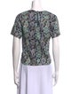 ZAC Zac Posen Floral Print Crew Neck T-Shirt
