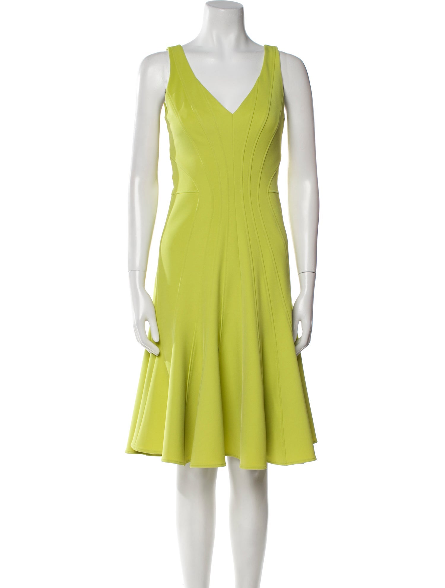 ZAC Zac Posen V-Neck Knee-Length Dress