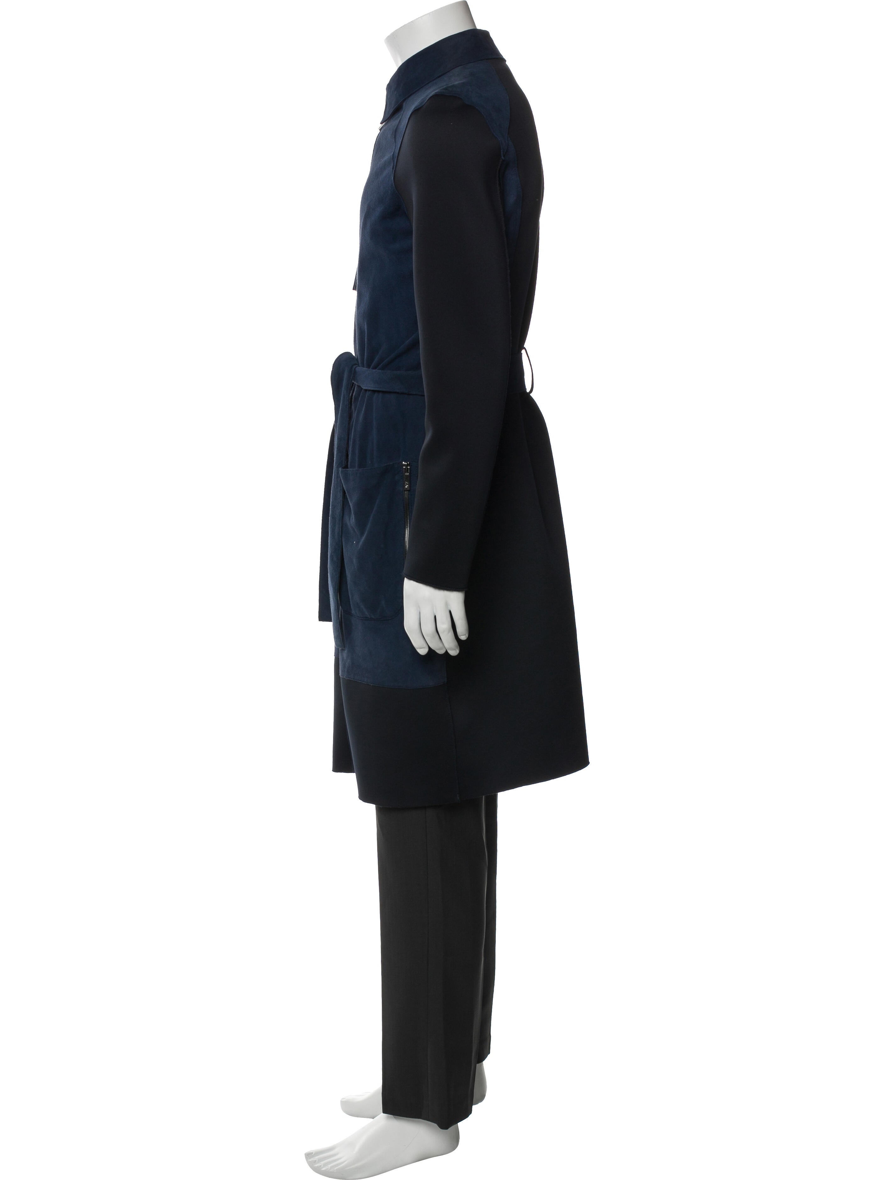 ZAC Zac Posen Suede Trench Coat