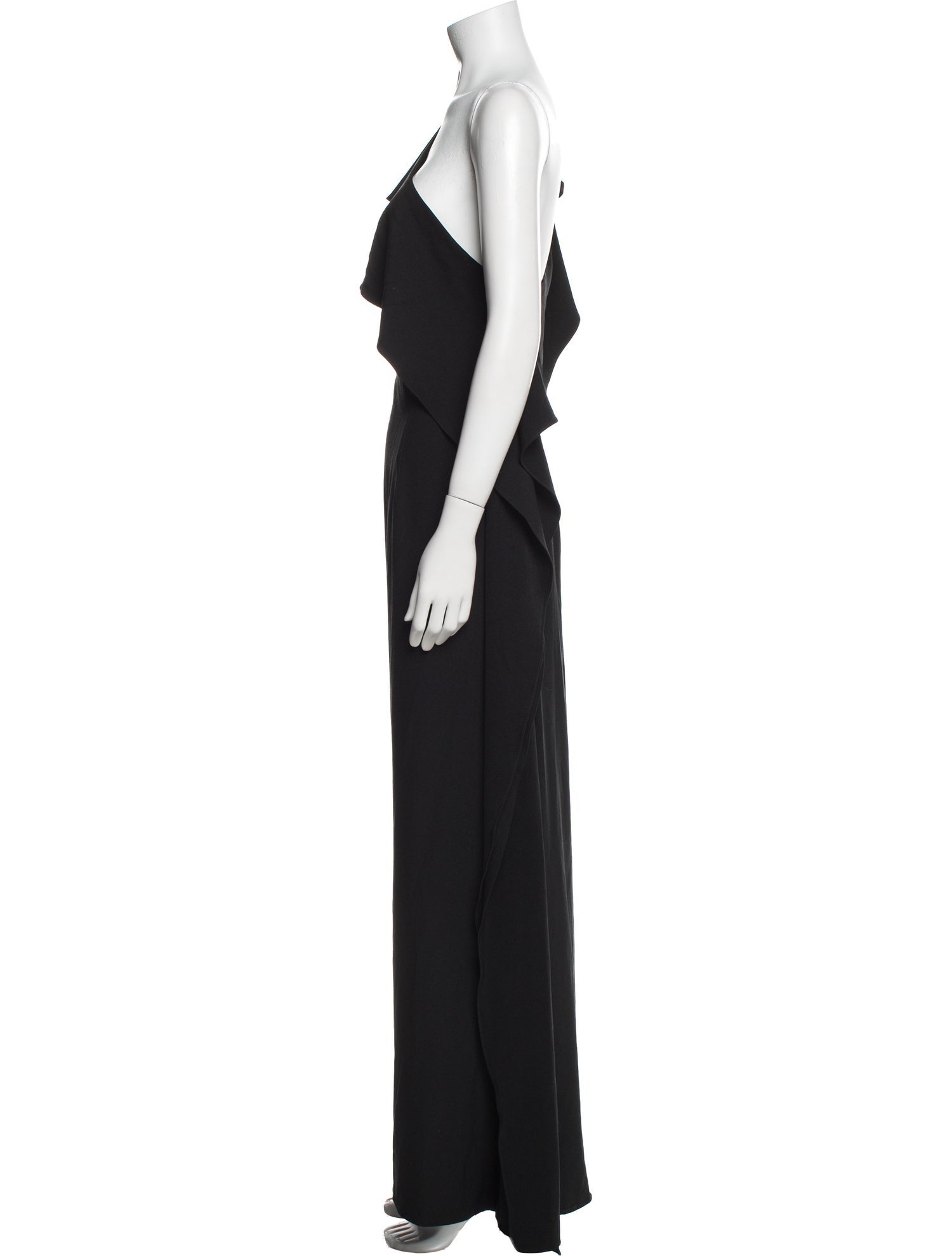 ZAC Zac Posen One-Shoulder Long Dress