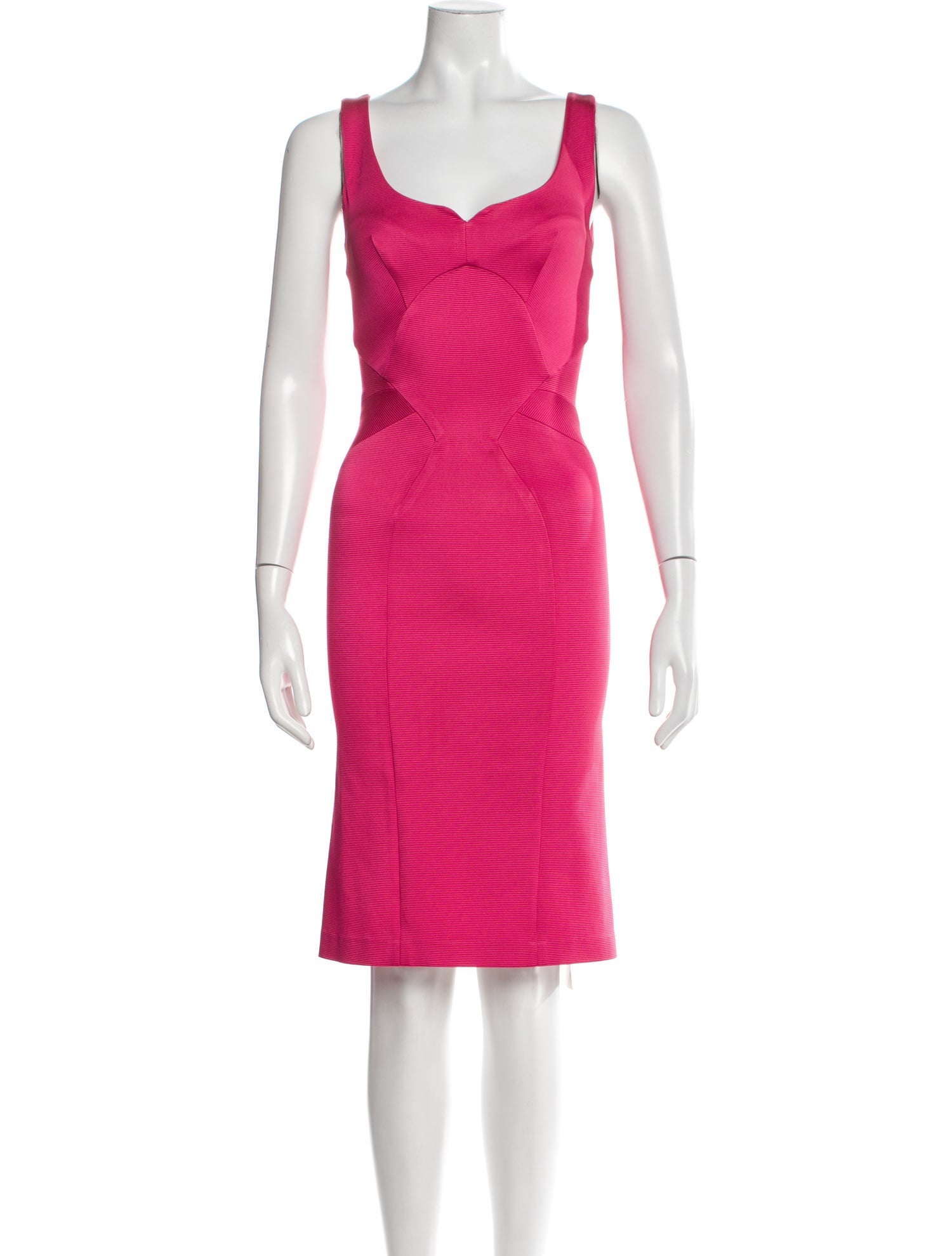 ZAC Zac Posen Square Neckline Knee-Length Dress
