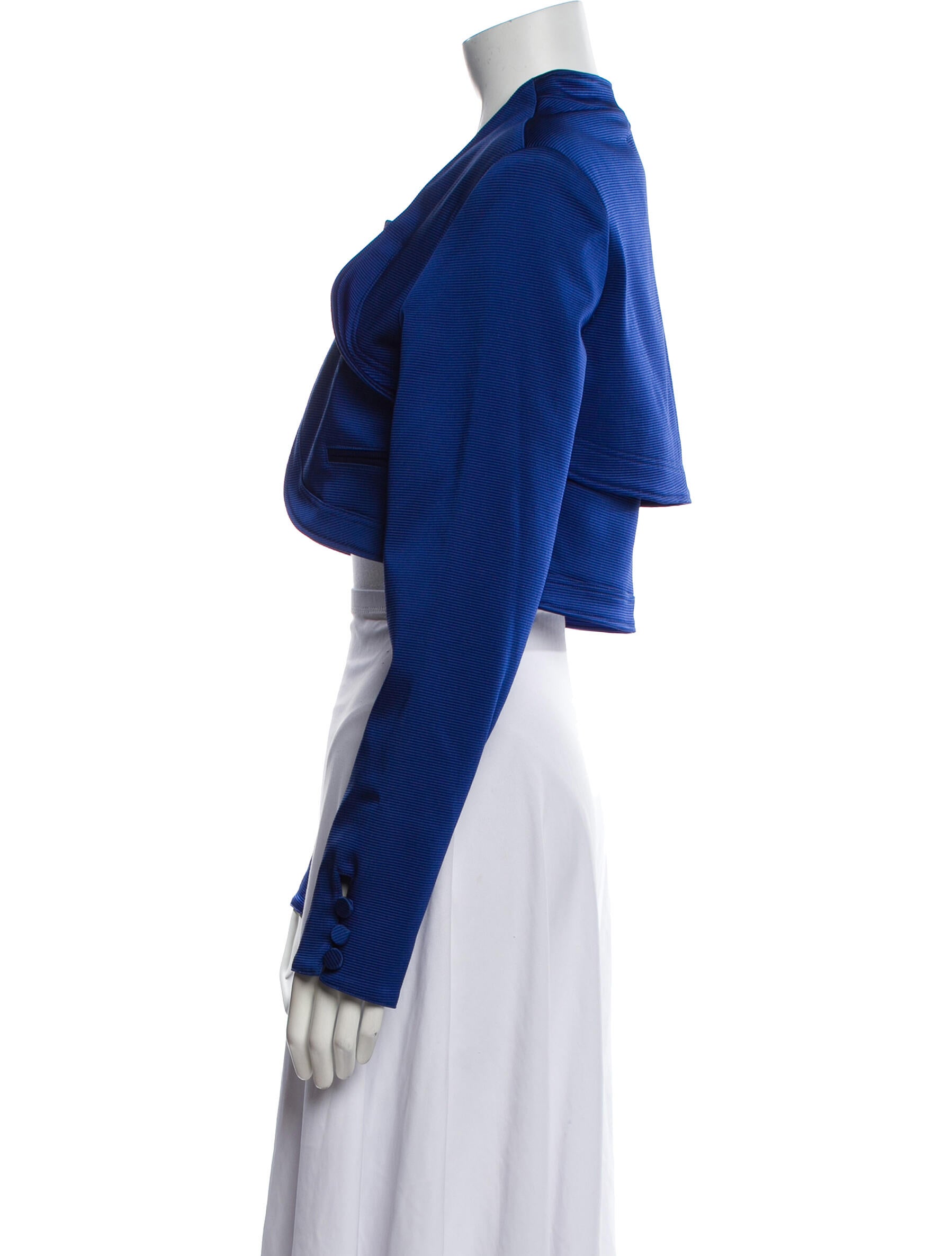 ZAC Zac Posen Striped Evening Jacket