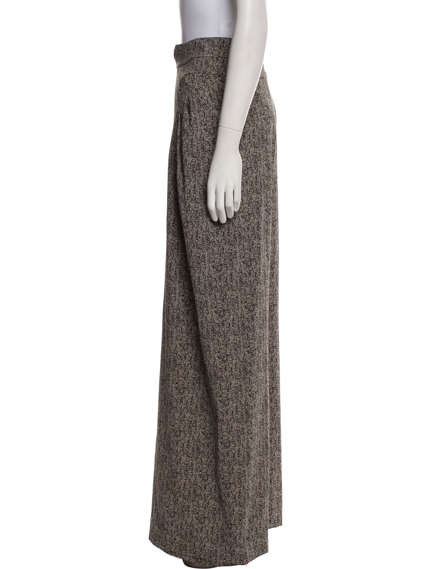 ZAC Zac Posen Printed Wide Leg Pants